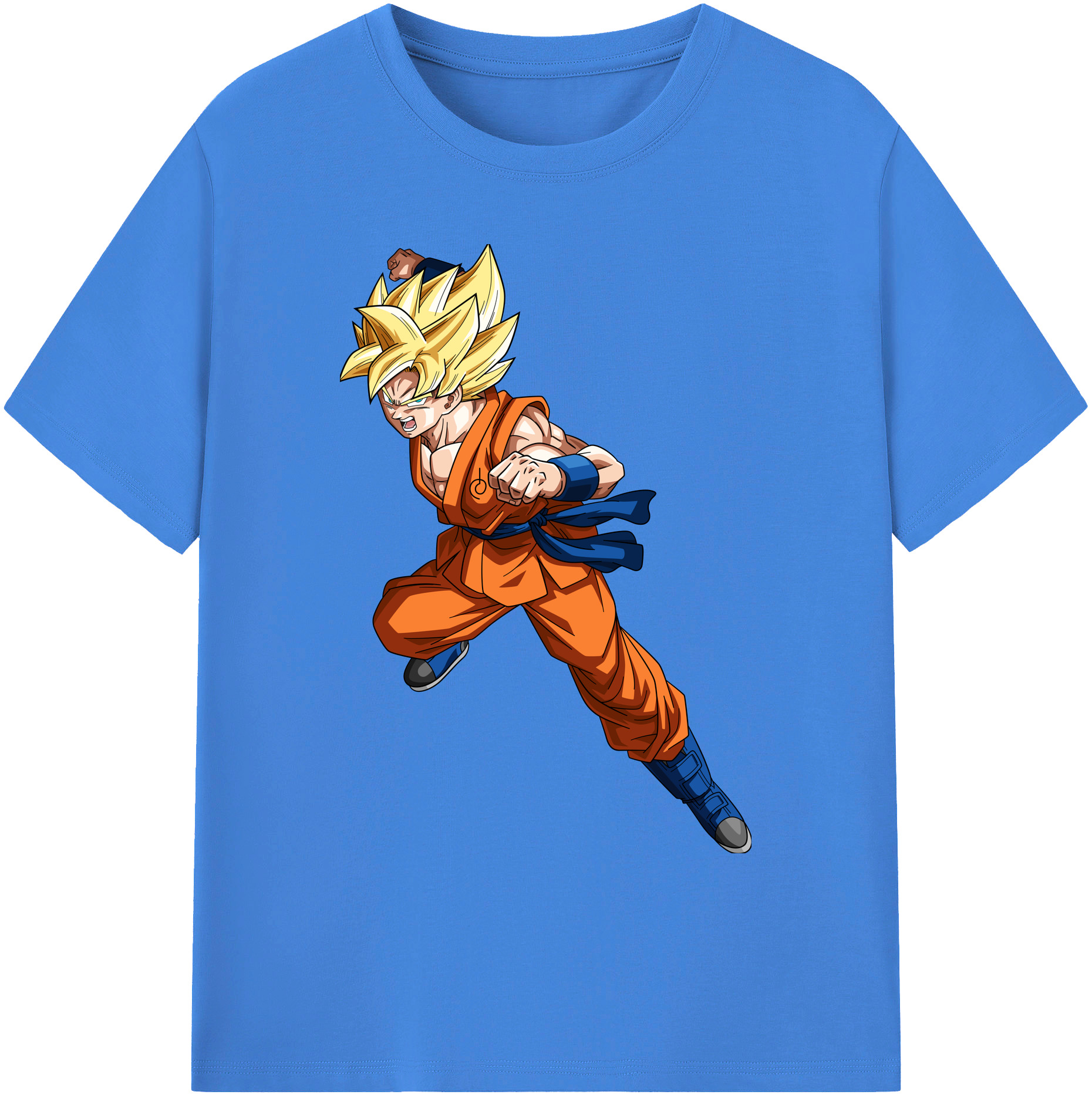 （画像用） ドラゴンボール 孫悟空（そん ごくう）Son Goku カカロット DRAGON BALL Kakarotto 綿100％ メンズ半袖Tシャツ｜肌触りやわらか＆通気性