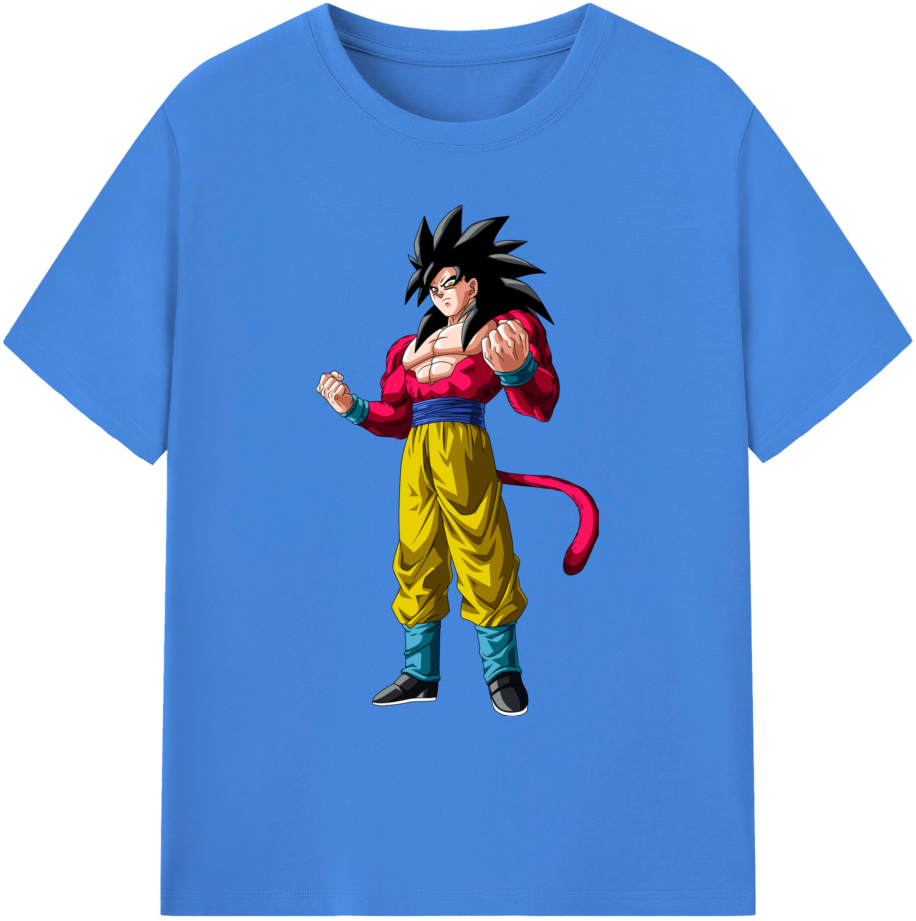 （画像用） ドラゴンボール 孫悟空（そん ごくう）Son Goku カカロット DRAGON BALL Kakarotto 綿100％ メンズ半袖Tシャツ｜肌触りやわらか＆通気性