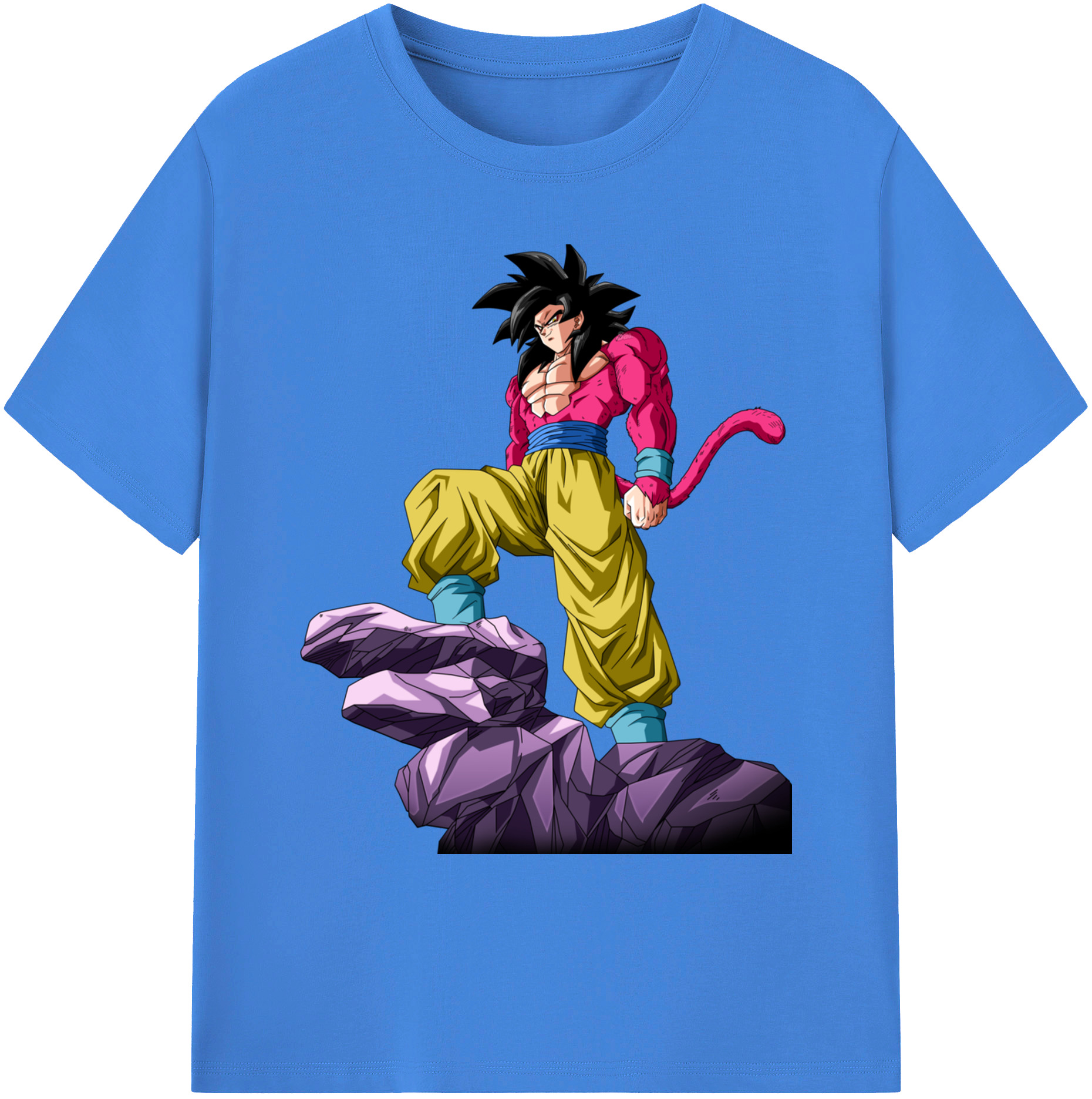（画像用） ドラゴンボール 孫悟空（そん ごくう）Son Goku カカロット DRAGON BALL Kakarotto 綿100％ メンズ半袖Tシャツ｜肌触りやわらか＆通気性