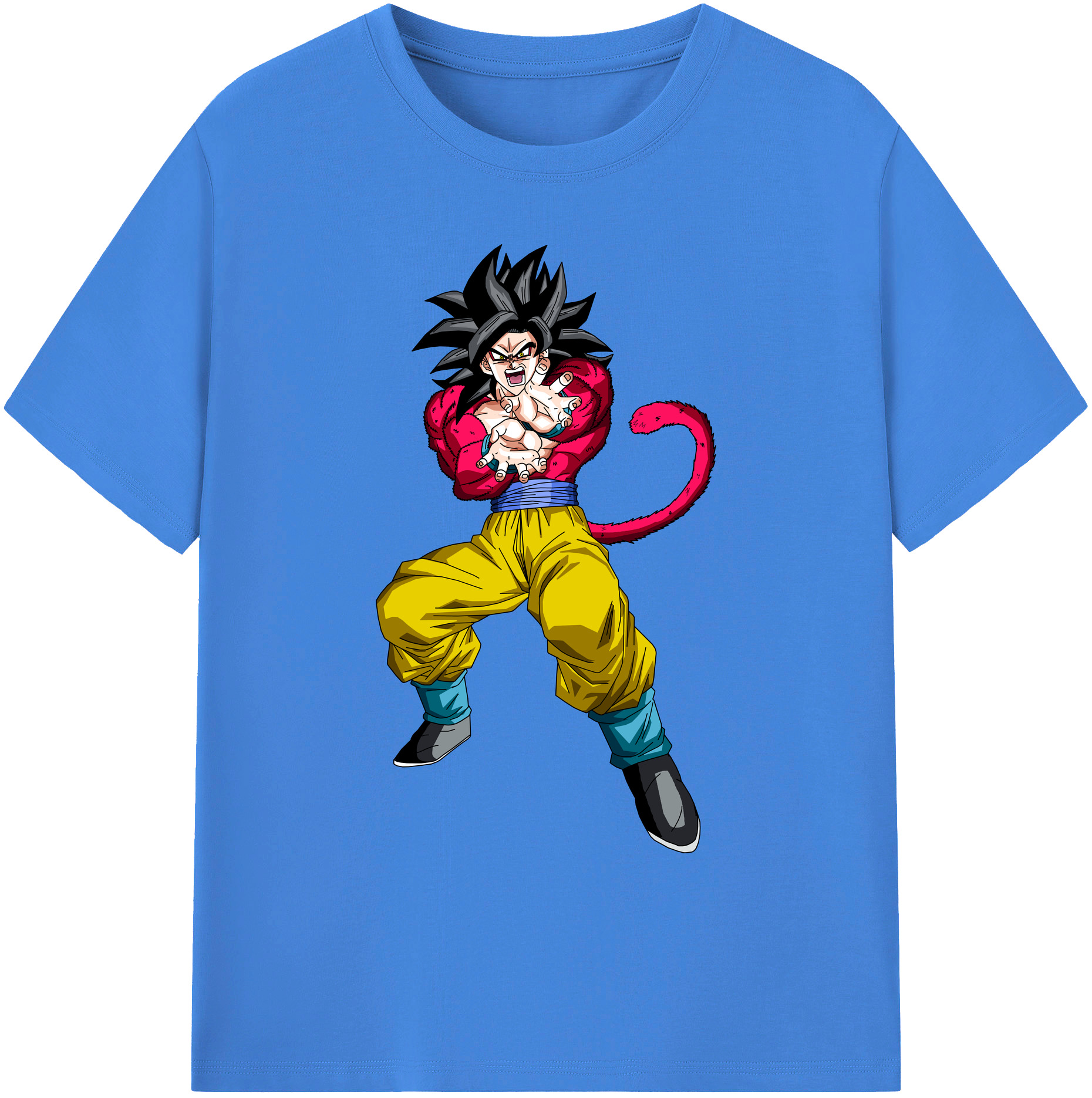 （画像用） ドラゴンボール 孫悟空（そん ごくう）Son Goku カカロット DRAGON BALL Kakarotto 綿100％ メンズ半袖Tシャツ｜肌触りやわらか＆通気性