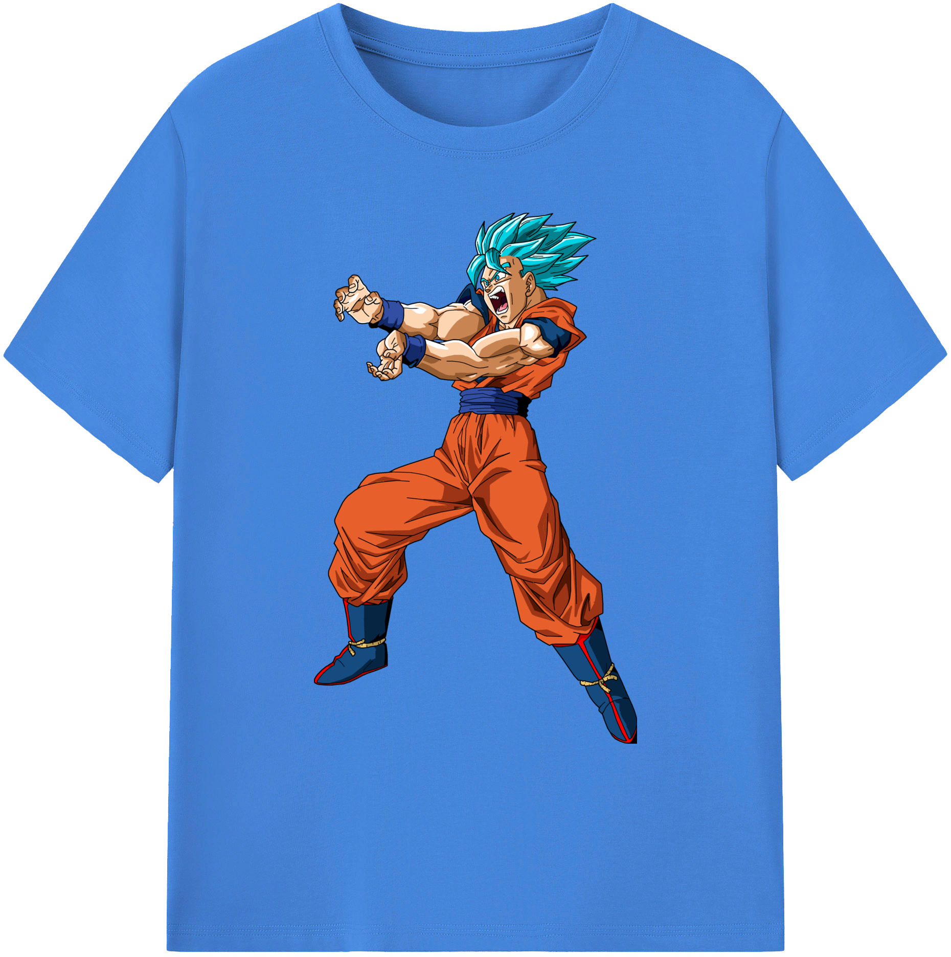 （画像用） ドラゴンボール 孫悟空（そん ごくう）Son Goku カカロット DRAGON BALL Kakarotto 綿100％ メンズ半袖Tシャツ｜肌触りやわらか＆通気性