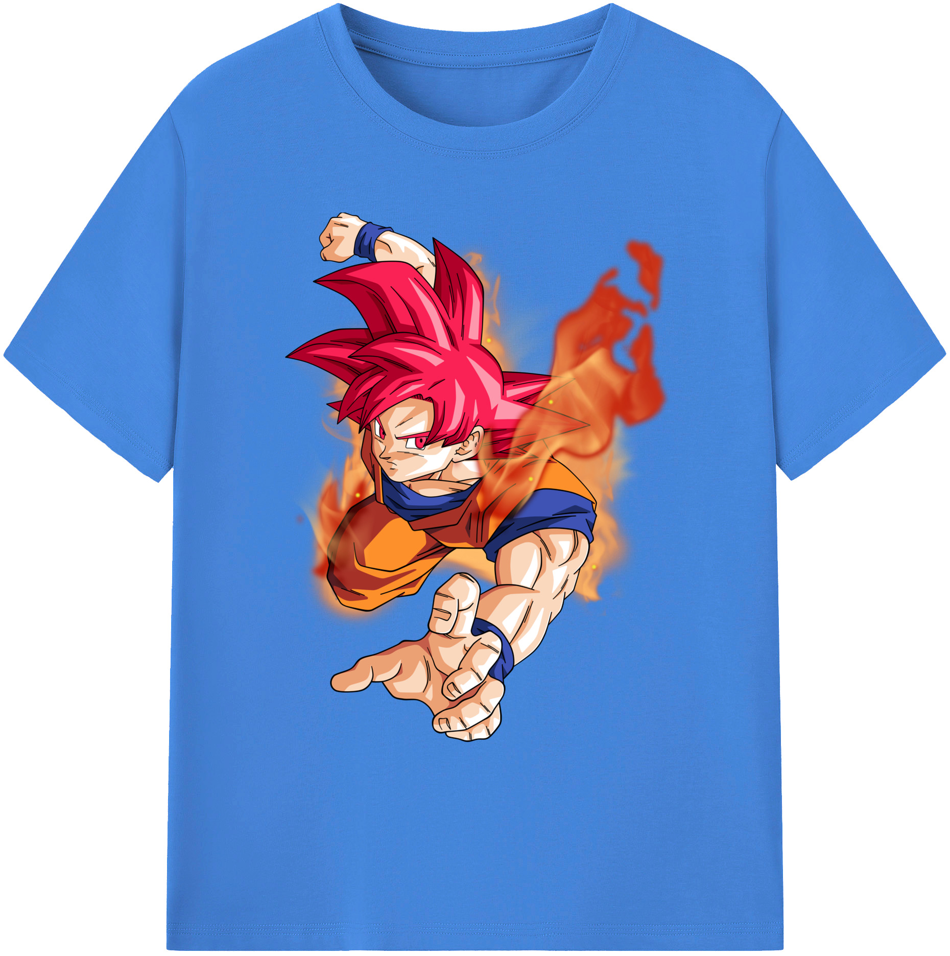 （画像用） ドラゴンボール 孫悟空（そん ごくう）Son Goku カカロット DRAGON BALL Kakarotto 綿100％ メンズ半袖Tシャツ｜肌触りやわらか＆通気性