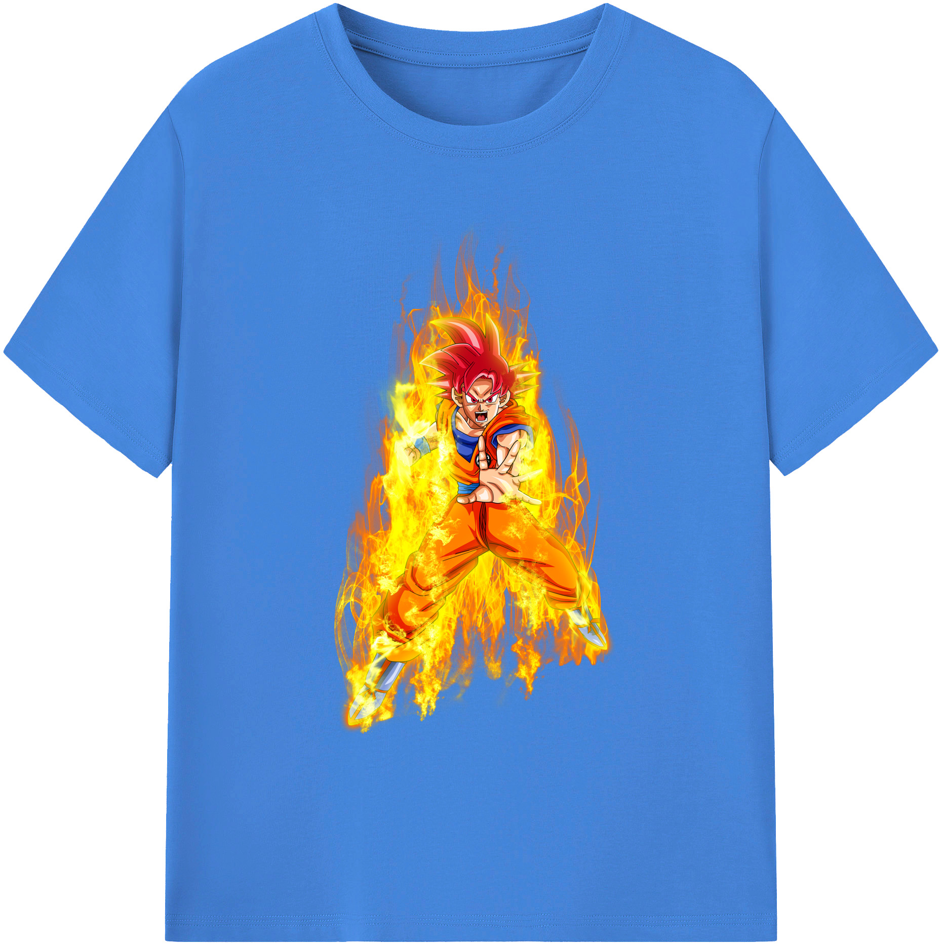 （画像用） ドラゴンボール 孫悟空（そん ごくう）Son Goku カカロット DRAGON BALL Kakarotto 綿100％ メンズ半袖Tシャツ｜肌触りやわらか＆通気性