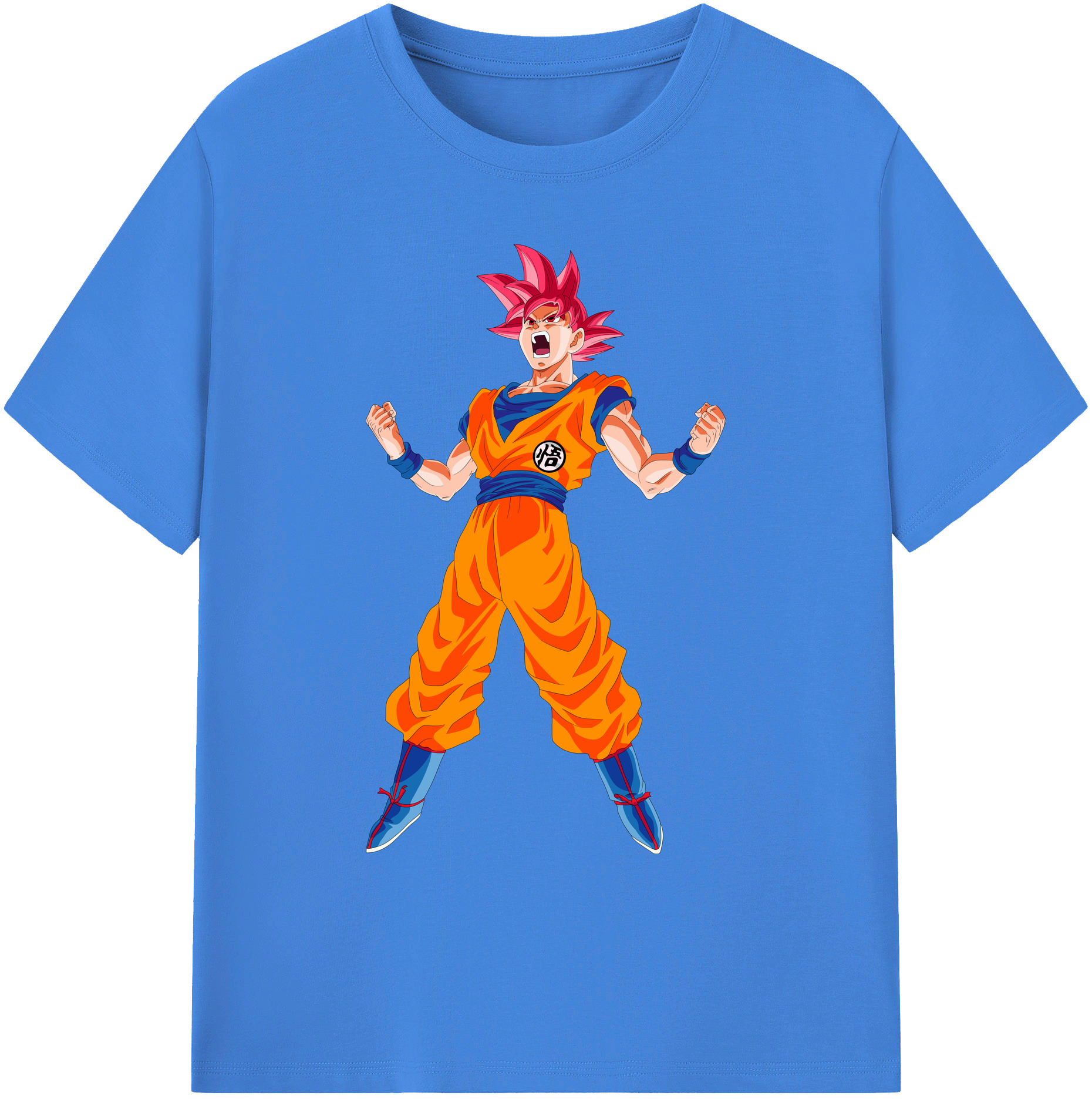 （画像用） ドラゴンボール 孫悟空（そん ごくう）Son Goku カカロット DRAGON BALL Kakarotto 綿100％ メンズ半袖Tシャツ｜肌触りやわらか＆通気性