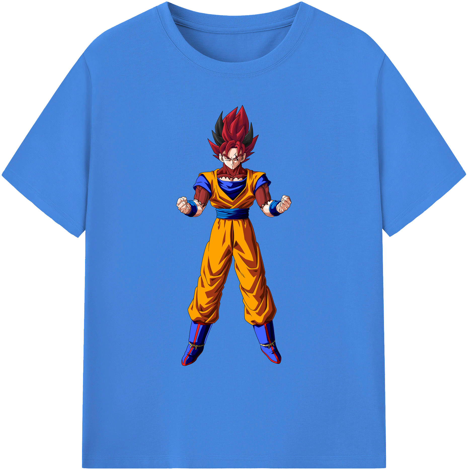 （画像用） ドラゴンボール 孫悟空（そん ごくう）Son Goku カカロット DRAGON BALL Kakarotto 綿100％ メンズ半袖Tシャツ｜肌触りやわらか＆通気性