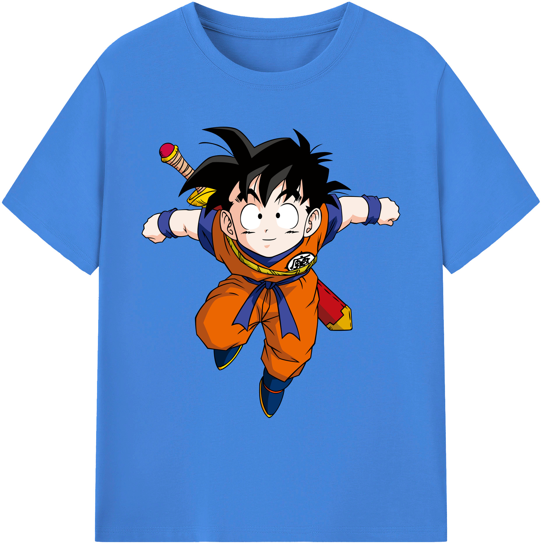 （画像用） ドラゴンボール 孫悟空（そん ごくう）Son Goku カカロット DRAGON BALL Kakarotto 綿100％ メンズ半袖Tシャツ｜肌触りやわらか＆通気性