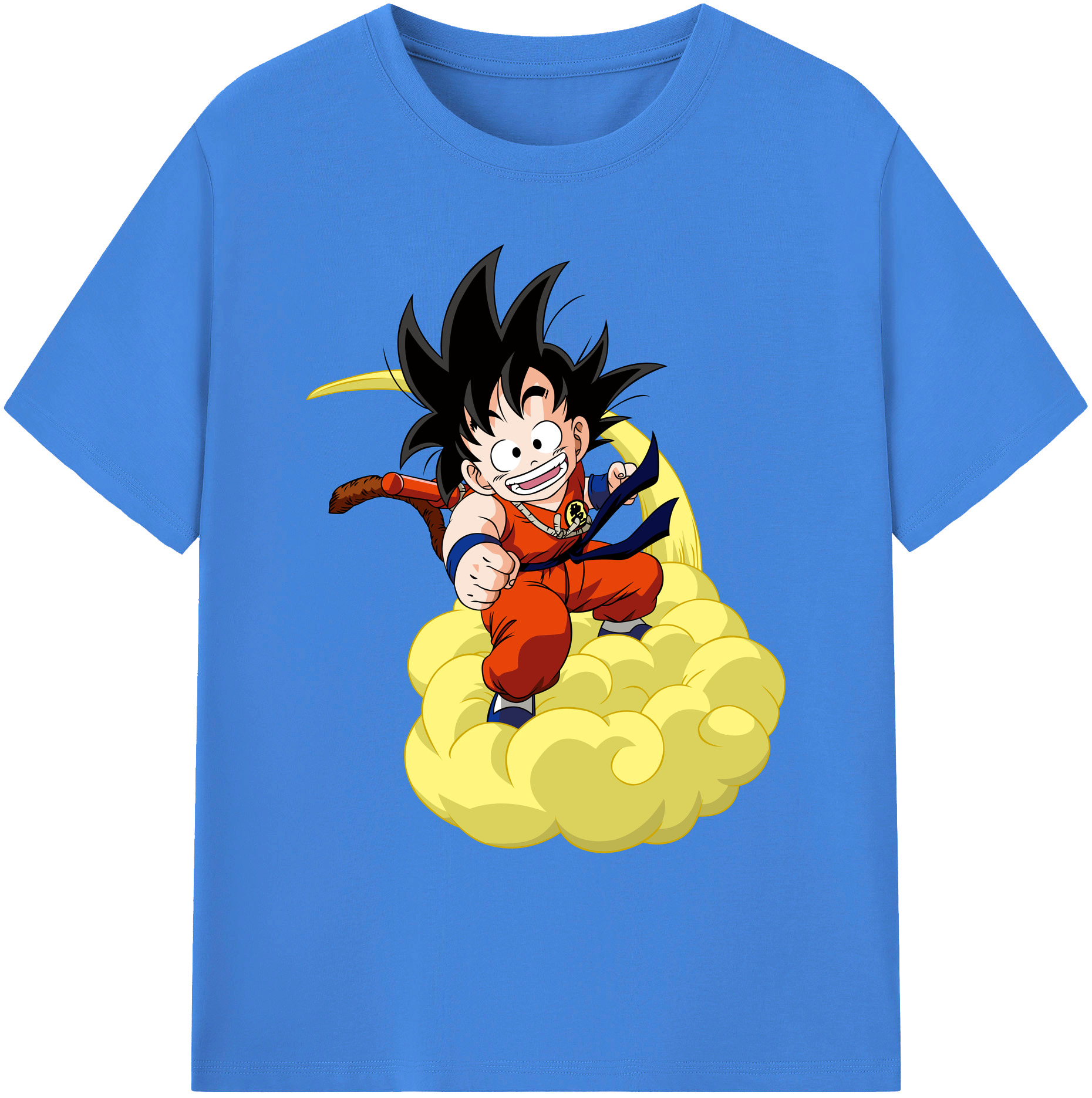 （画像用） ドラゴンボール 孫悟空（そん ごくう）Son Goku カカロット DRAGON BALL Kakarotto 綿100％ メンズ半袖Tシャツ｜肌触りやわらか＆通気性