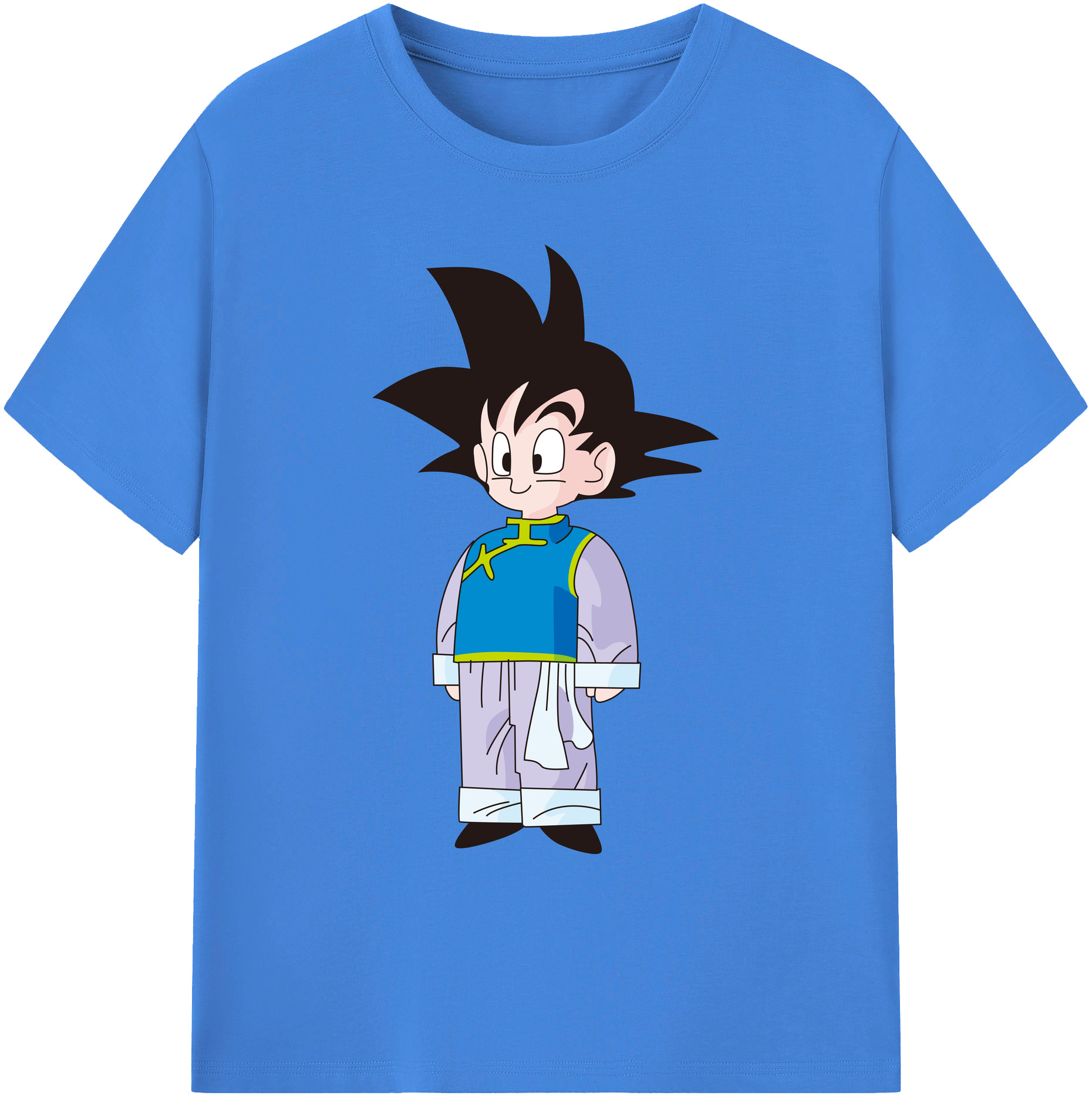 （画像用） ドラゴンボール 孫悟空（そん ごくう）Son Goku カカロット DRAGON BALL Kakarotto 綿100％ メンズ半袖Tシャツ｜肌触りやわらか＆通気性