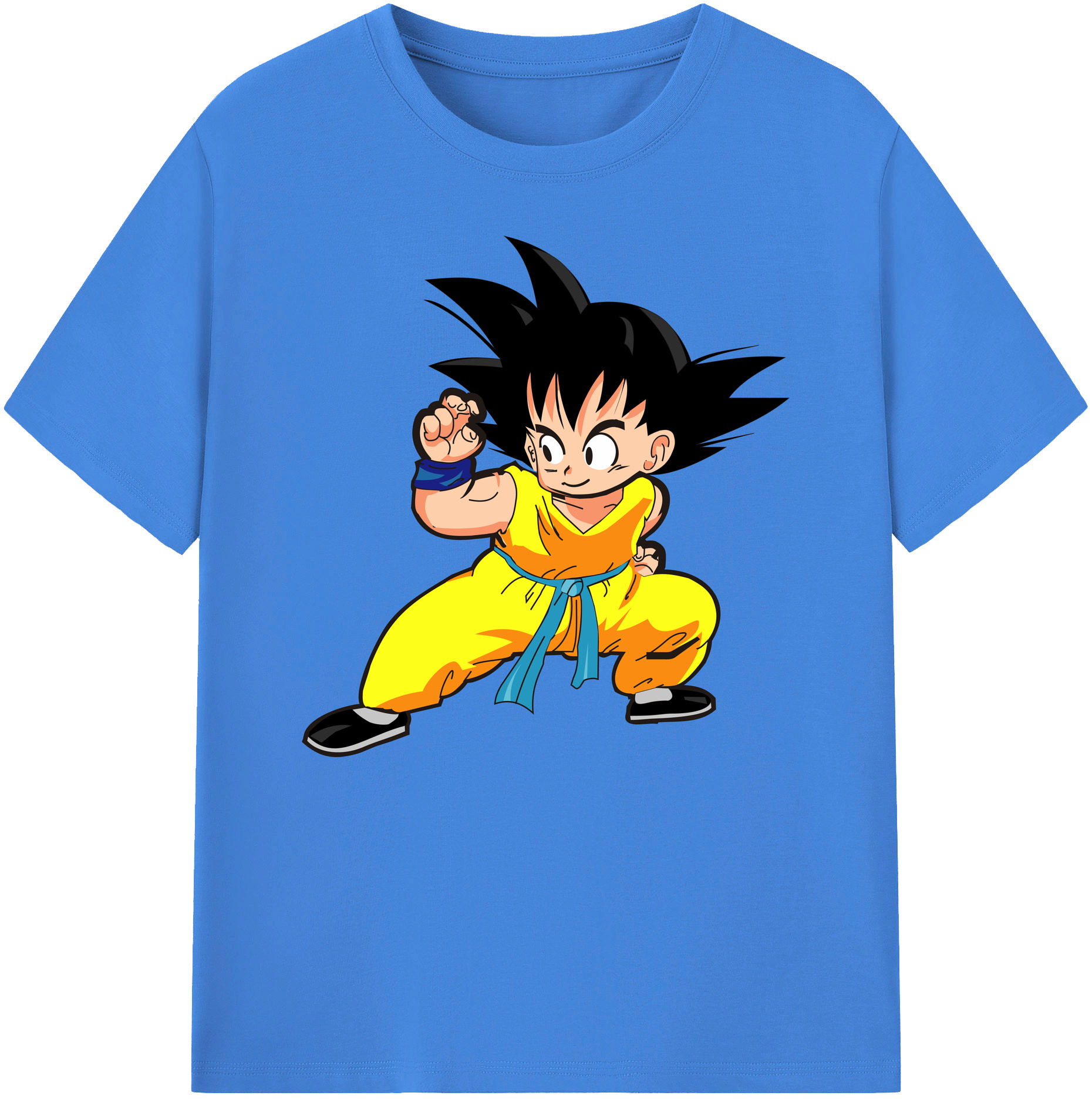 （画像用） ドラゴンボール 孫悟空（そん ごくう）Son Goku カカロット DRAGON BALL Kakarotto 綿100％ メンズ半袖Tシャツ｜肌触りやわらか＆通気性
