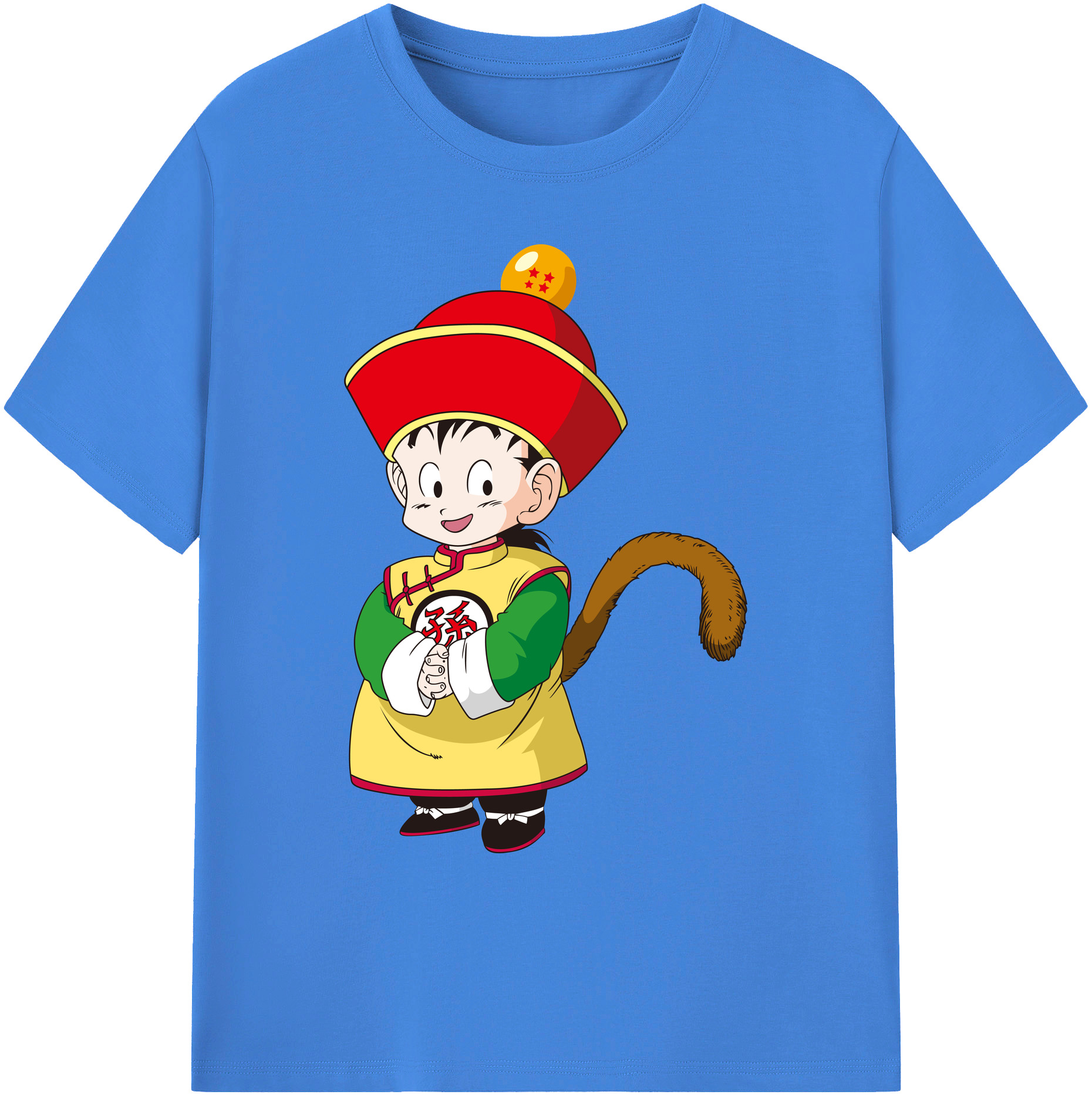 （画像用） ドラゴンボール 孫悟空（そん ごくう）Son Goku カカロット DRAGON BALL Kakarotto 綿100％ メンズ半袖Tシャツ｜肌触りやわらか＆通気性
