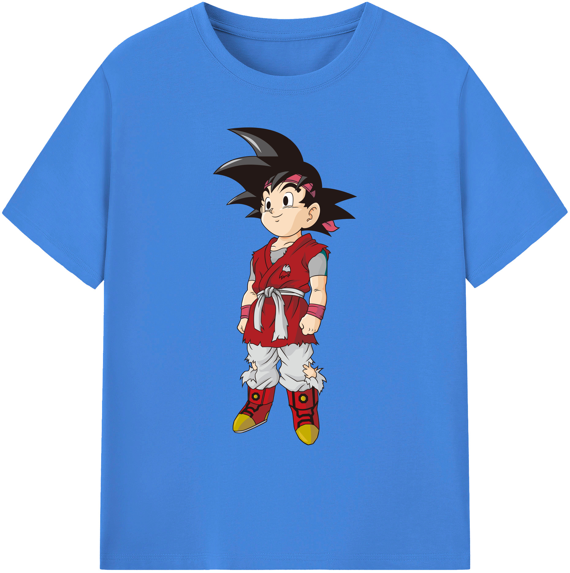 （画像用） ドラゴンボール 孫悟空（そん ごくう）Son Goku カカロット DRAGON BALL Kakarotto 綿100％ メンズ半袖Tシャツ｜肌触りやわらか＆通気性