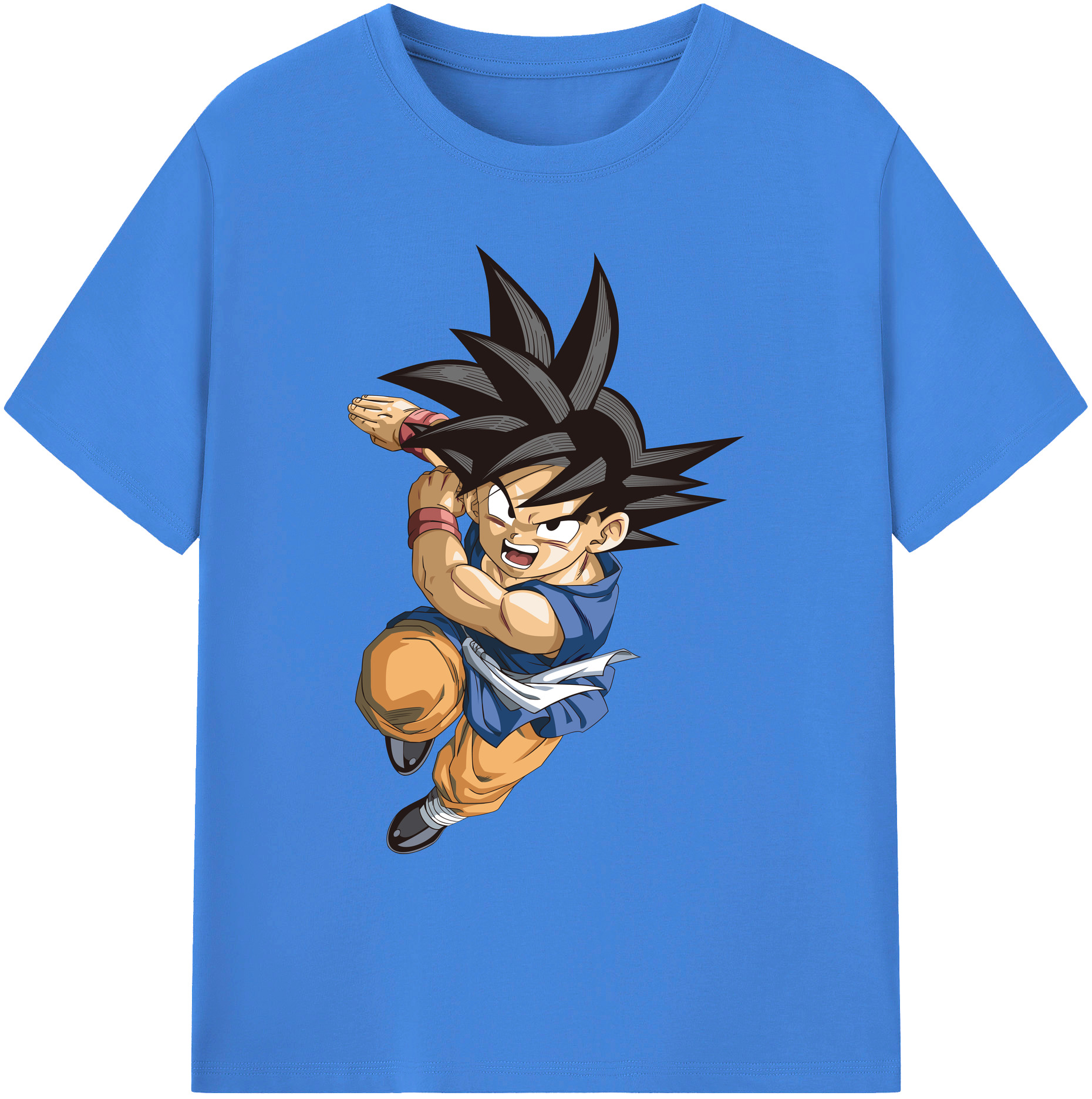 （画像用） ドラゴンボール 孫悟空（そん ごくう）Son Goku カカロット DRAGON BALL Kakarotto 綿100％ メンズ半袖Tシャツ｜肌触りやわらか＆通気性