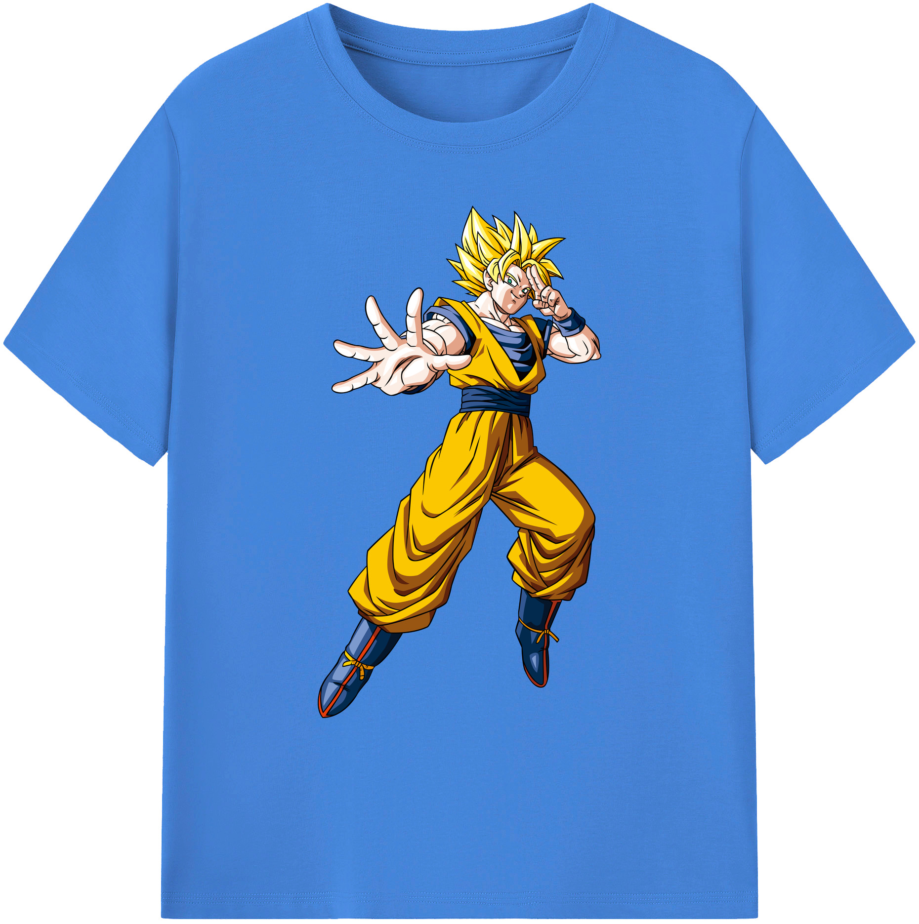 （画像用） ドラゴンボール 孫悟空（そん ごくう）Son Goku カカロット DRAGON BALL Kakarotto 綿100％ メンズ半袖Tシャツ｜肌触りやわらか＆通気性