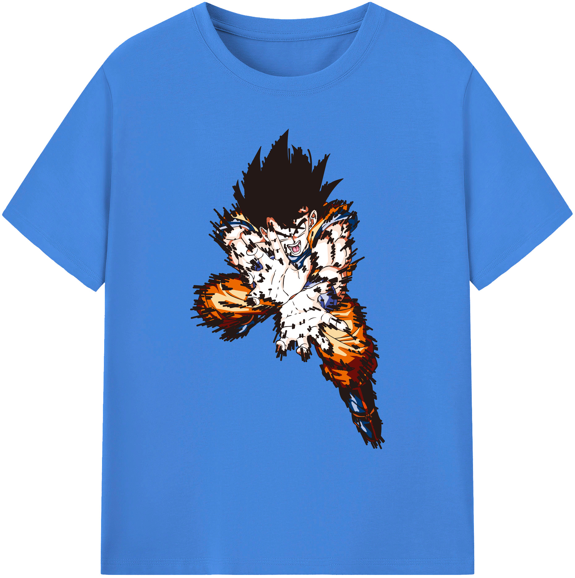 （画像用） ドラゴンボール 孫悟空（そん ごくう）Son Goku カカロット DRAGON BALL Kakarotto 綿100％ メンズ半袖Tシャツ｜肌触りやわらか＆通気性