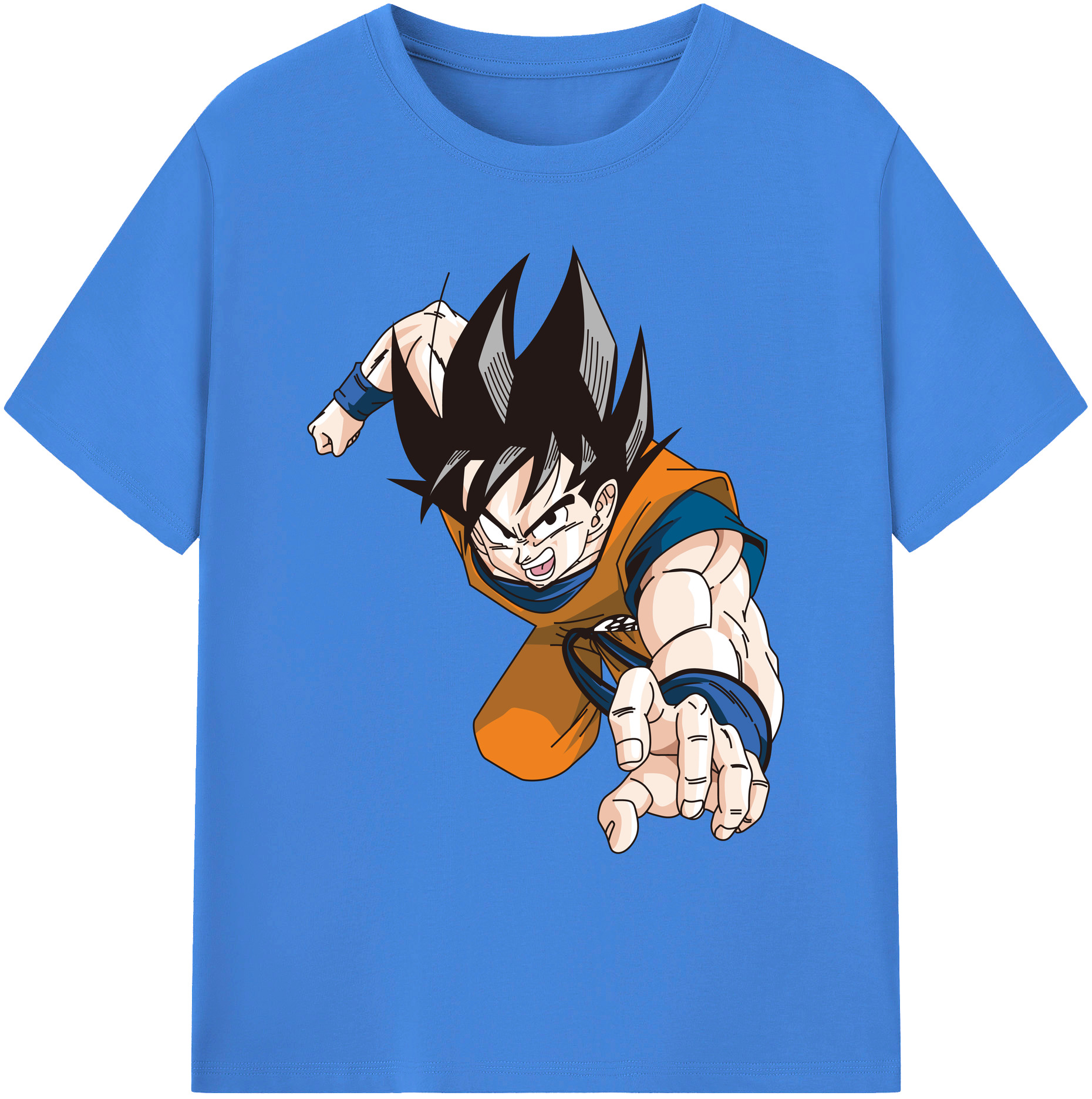 （画像用） ドラゴンボール 孫悟空（そん ごくう）Son Goku カカロット DRAGON BALL Kakarotto 綿100％ メンズ半袖Tシャツ｜肌触りやわらか＆通気性