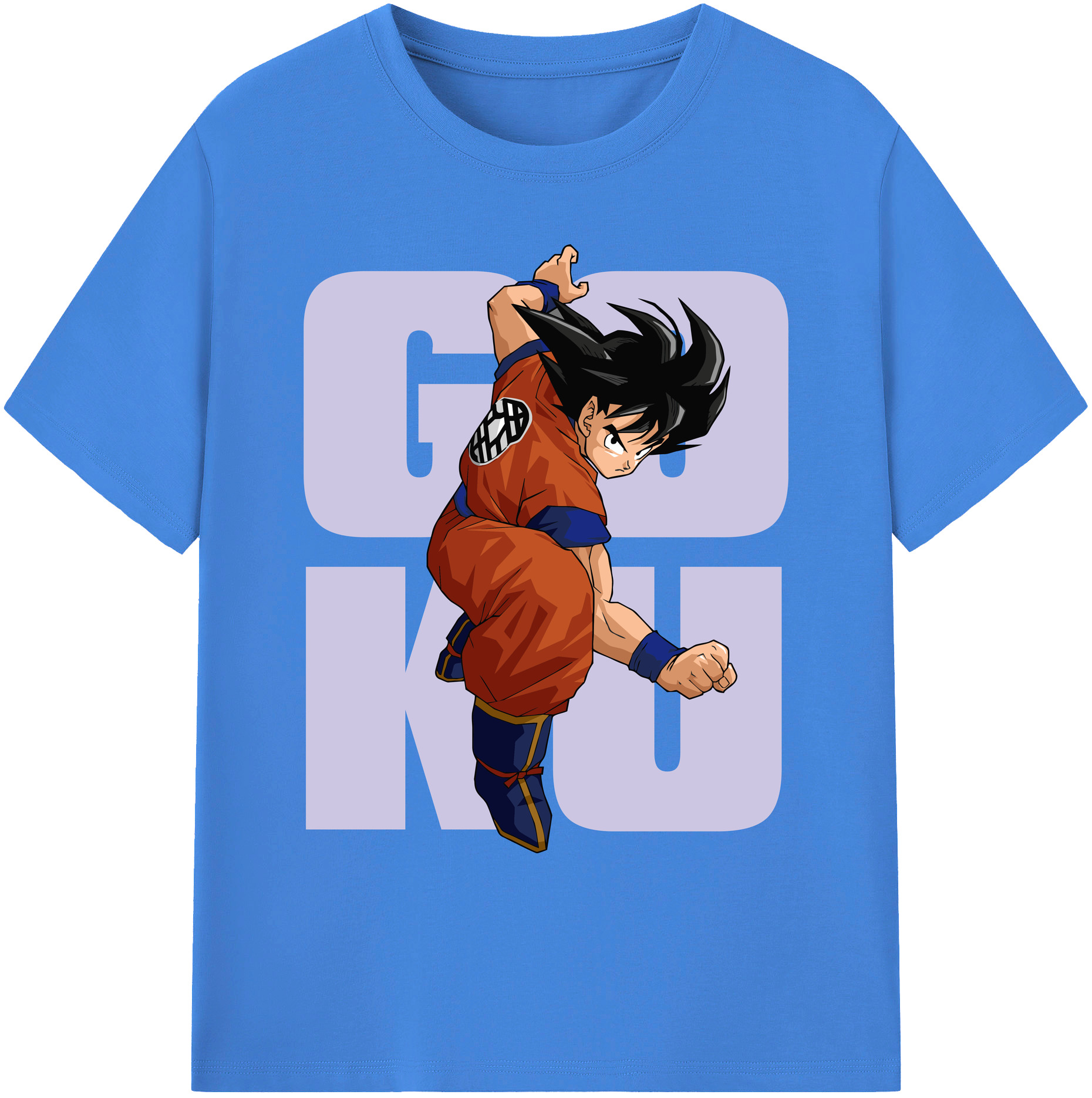 （画像用） ドラゴンボール 孫悟空（そん ごくう）Son Goku カカロット DRAGON BALL Kakarotto 綿100％ メンズ半袖Tシャツ｜肌触りやわらか＆通気性