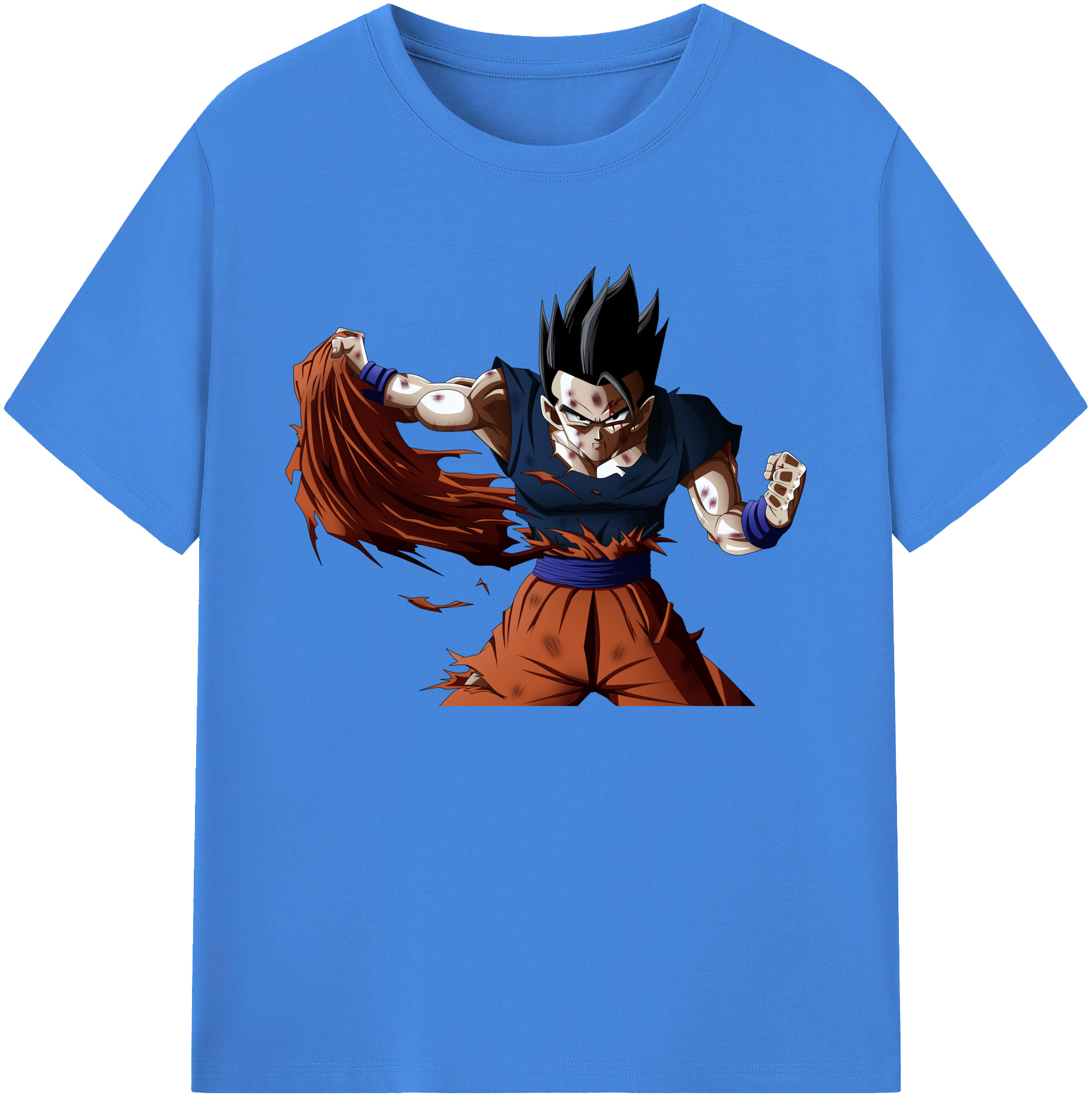 （画像用） ドラゴンボール ベジータ四世（Bejīta Yonsei）DRAGON BALL Vegeta IV 綿100％ メンズ半袖Tシャツ｜肌触りやわらか＆通気性