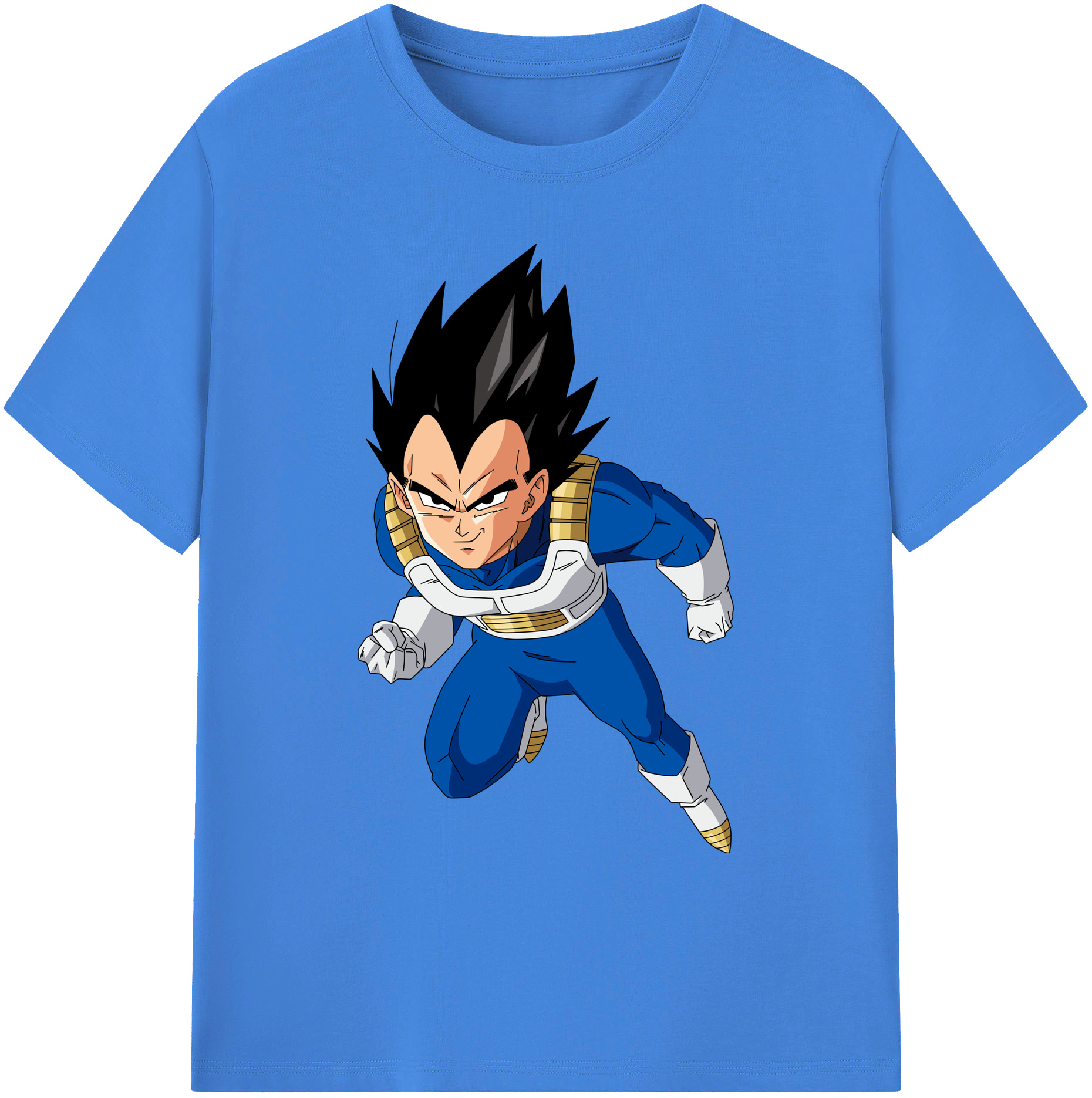 （画像用） ドラゴンボール ベジータ四世（Bejīta Yonsei）DRAGON BALL Vegeta IV 綿100％ メンズ半袖Tシャツ｜肌触りやわらか＆通気性