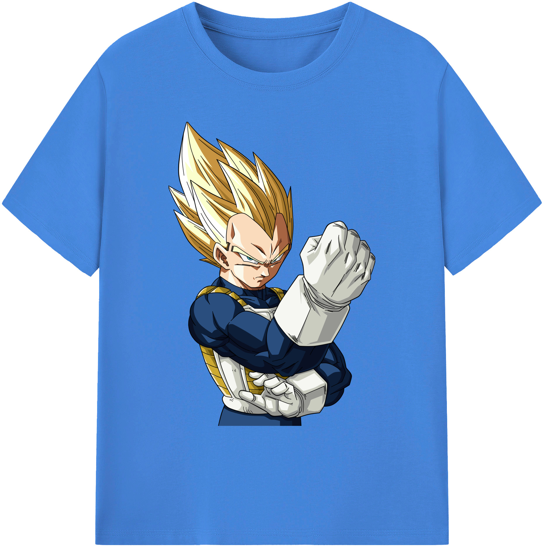 （画像用） ドラゴンボール ベジータ四世（Bejīta Yonsei）DRAGON BALL Vegeta IV 綿100％ メンズ半袖Tシャツ｜肌触りやわらか＆通気性