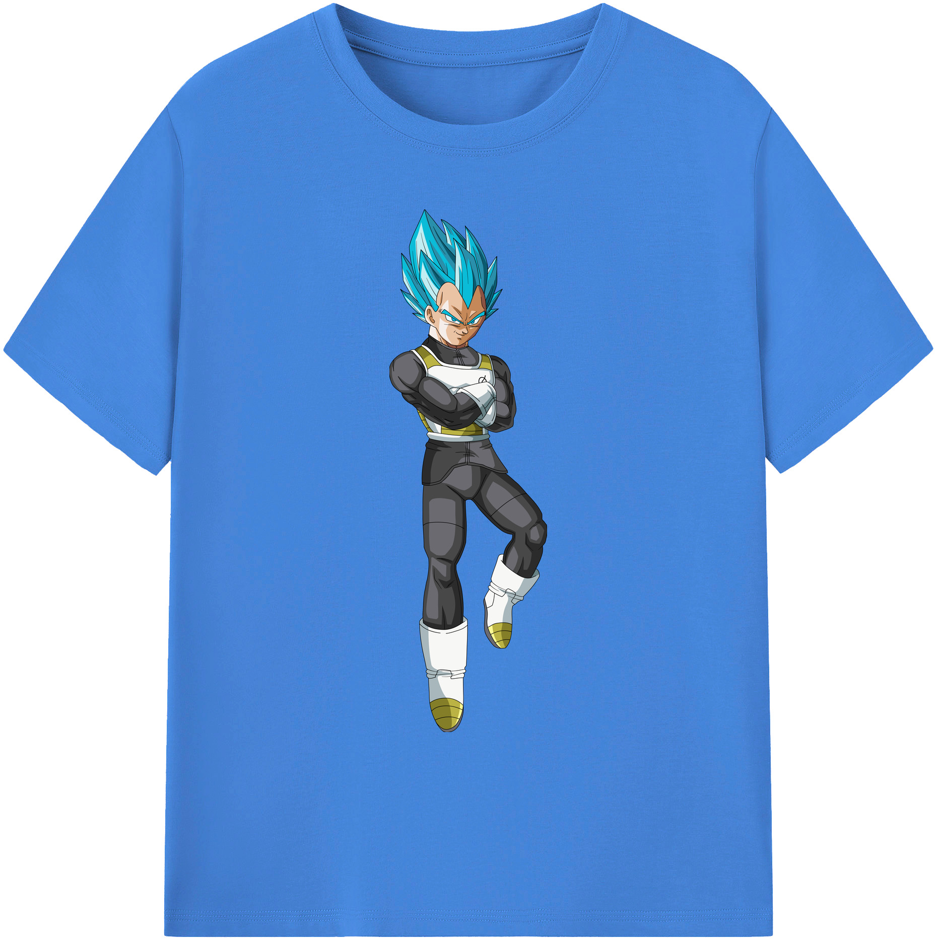 （画像用） ドラゴンボール ベジータ四世（Bejīta Yonsei）DRAGON BALL Vegeta IV 綿100％ メンズ半袖Tシャツ｜肌触りやわらか＆通気性