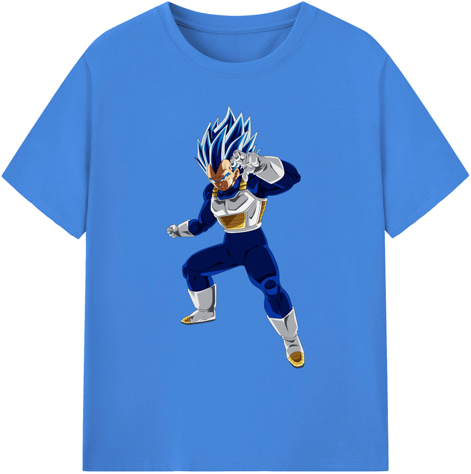 （画像用） ドラゴンボール ベジータ四世（Bejīta Yonsei）DRAGON BALL Vegeta IV 綿100％ メンズ半袖Tシャツ｜肌触りやわらか＆通気性