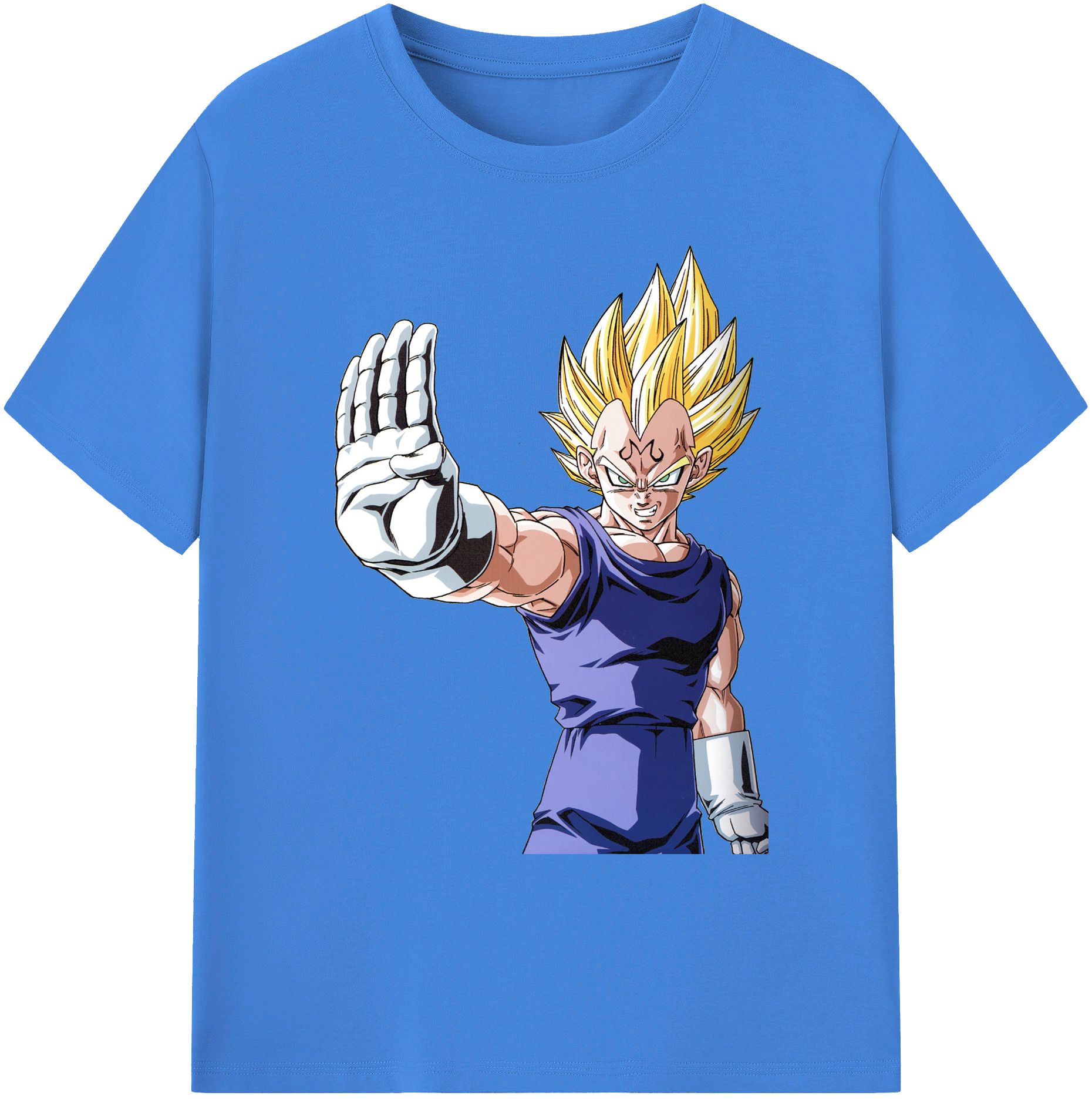 （画像用） ドラゴンボール ベジータ四世（Bejīta Yonsei）DRAGON BALL Vegeta IV 綿100％ メンズ半袖Tシャツ｜肌触りやわらか＆通気性