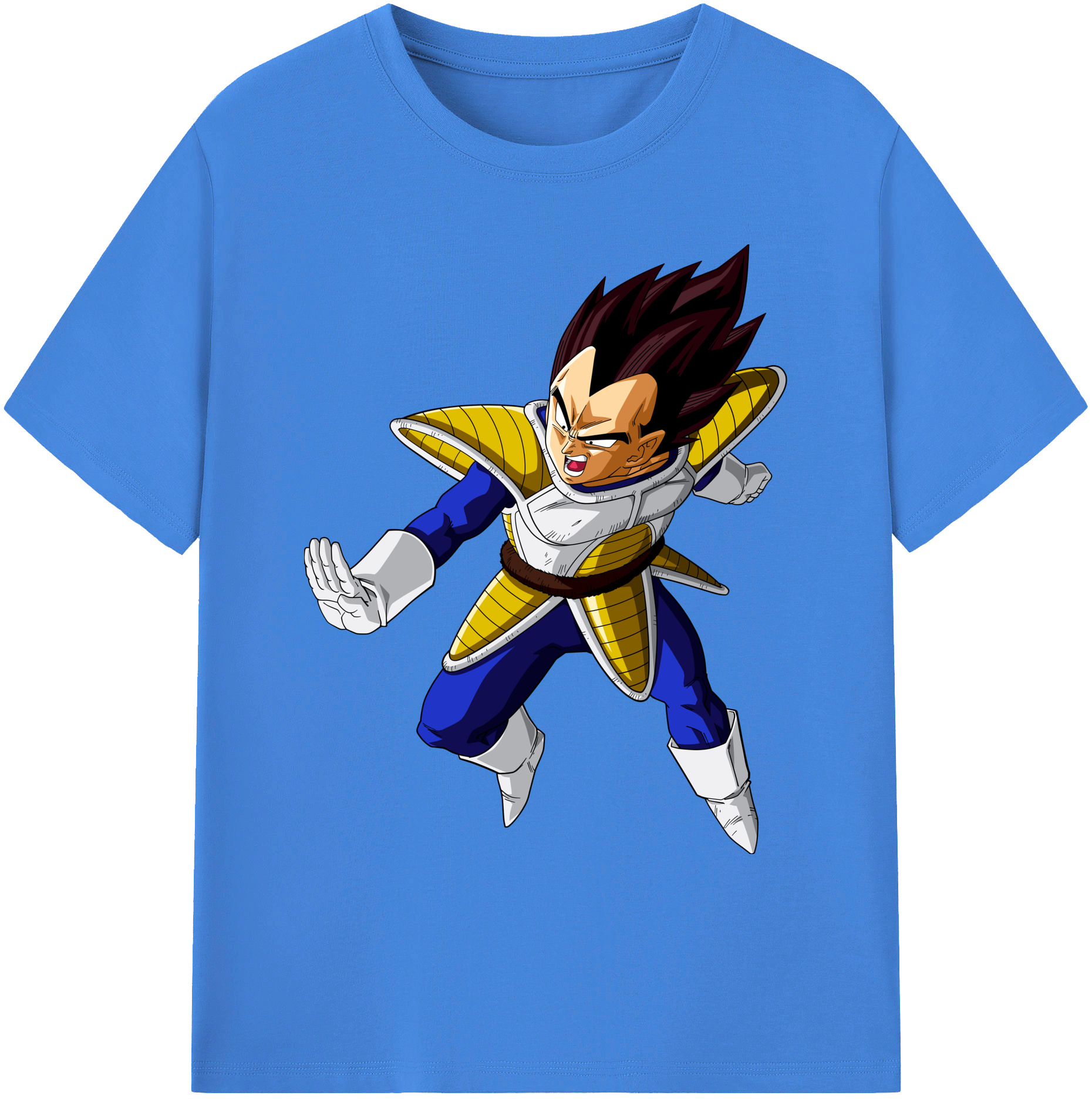 （画像用） ドラゴンボール ベジータ四世（Bejīta Yonsei）DRAGON BALL Vegeta IV 綿100％ メンズ半袖Tシャツ｜肌触りやわらか＆通気性