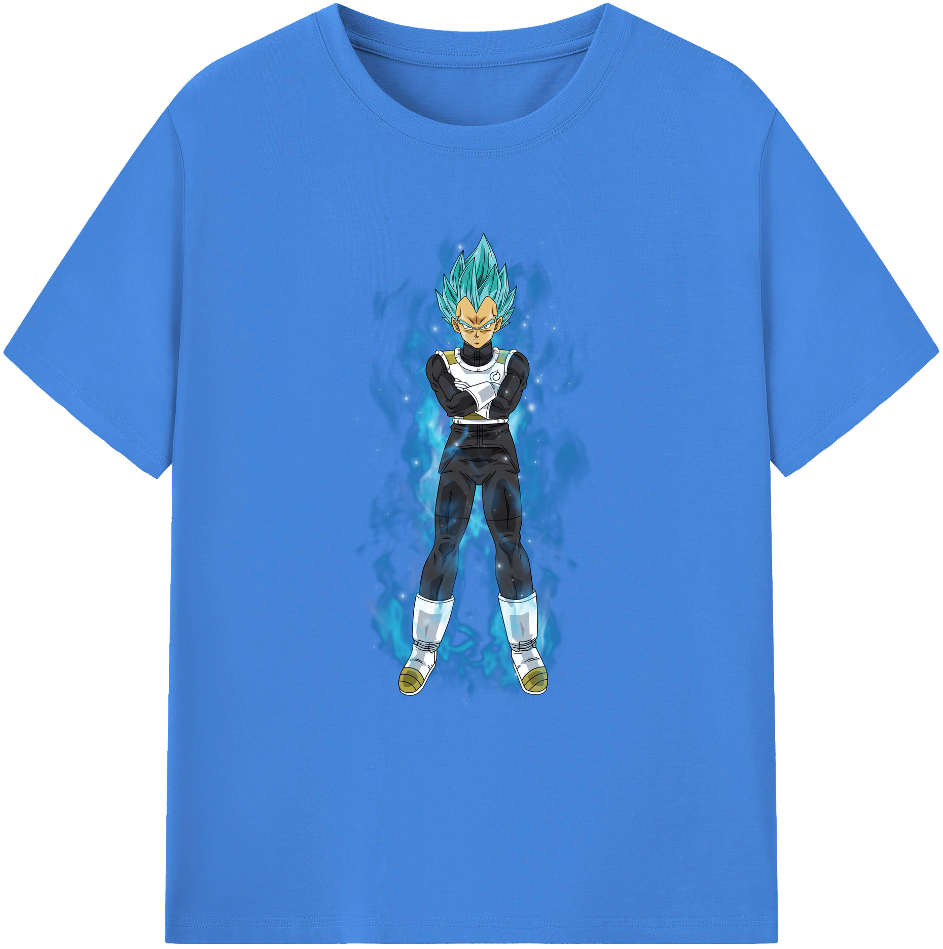 （画像用） ドラゴンボール ベジータ四世（Bejīta Yonsei）DRAGON BALL Vegeta IV 綿100％ メンズ半袖Tシャツ｜肌触りやわらか＆通気性