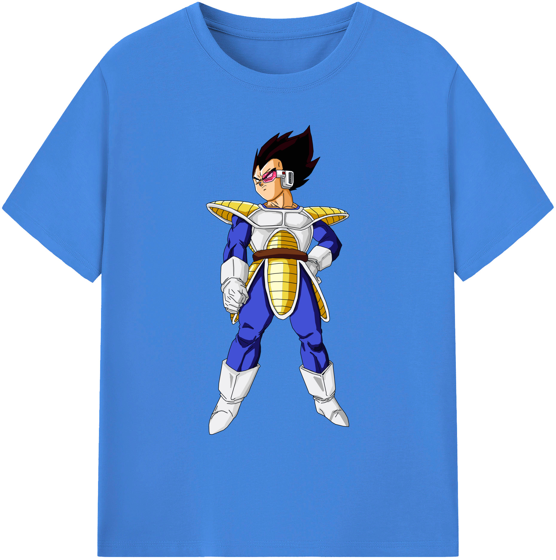 （画像用） ドラゴンボール ベジータ四世（Bejīta Yonsei）DRAGON BALL Vegeta IV 綿100％ メンズ半袖Tシャツ｜肌触りやわらか＆通気性
