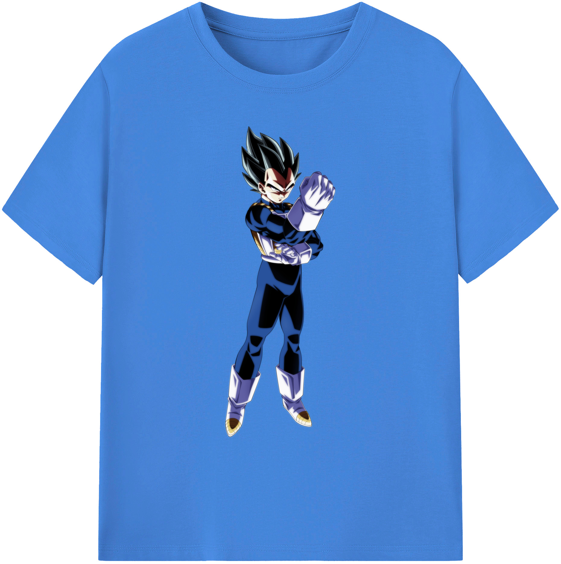 （画像用） ドラゴンボール ベジータ四世（Bejīta Yonsei）DRAGON BALL Vegeta IV 綿100％ メンズ半袖Tシャツ｜肌触りやわらか＆通気性