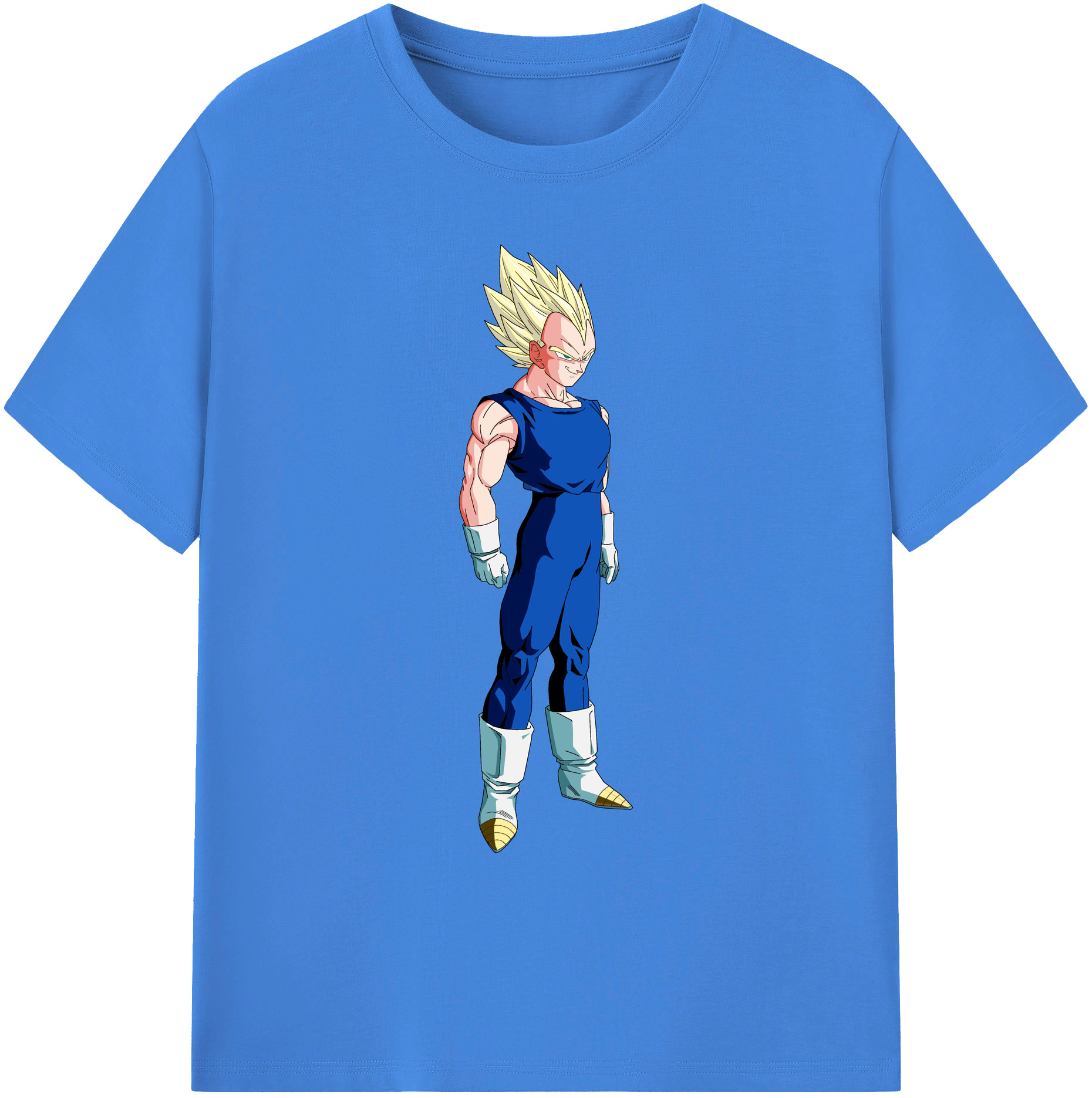 （画像用） ドラゴンボール ベジータ四世（Bejīta Yonsei）DRAGON BALL Vegeta IV 綿100％ メンズ半袖Tシャツ｜肌触りやわらか＆通気性