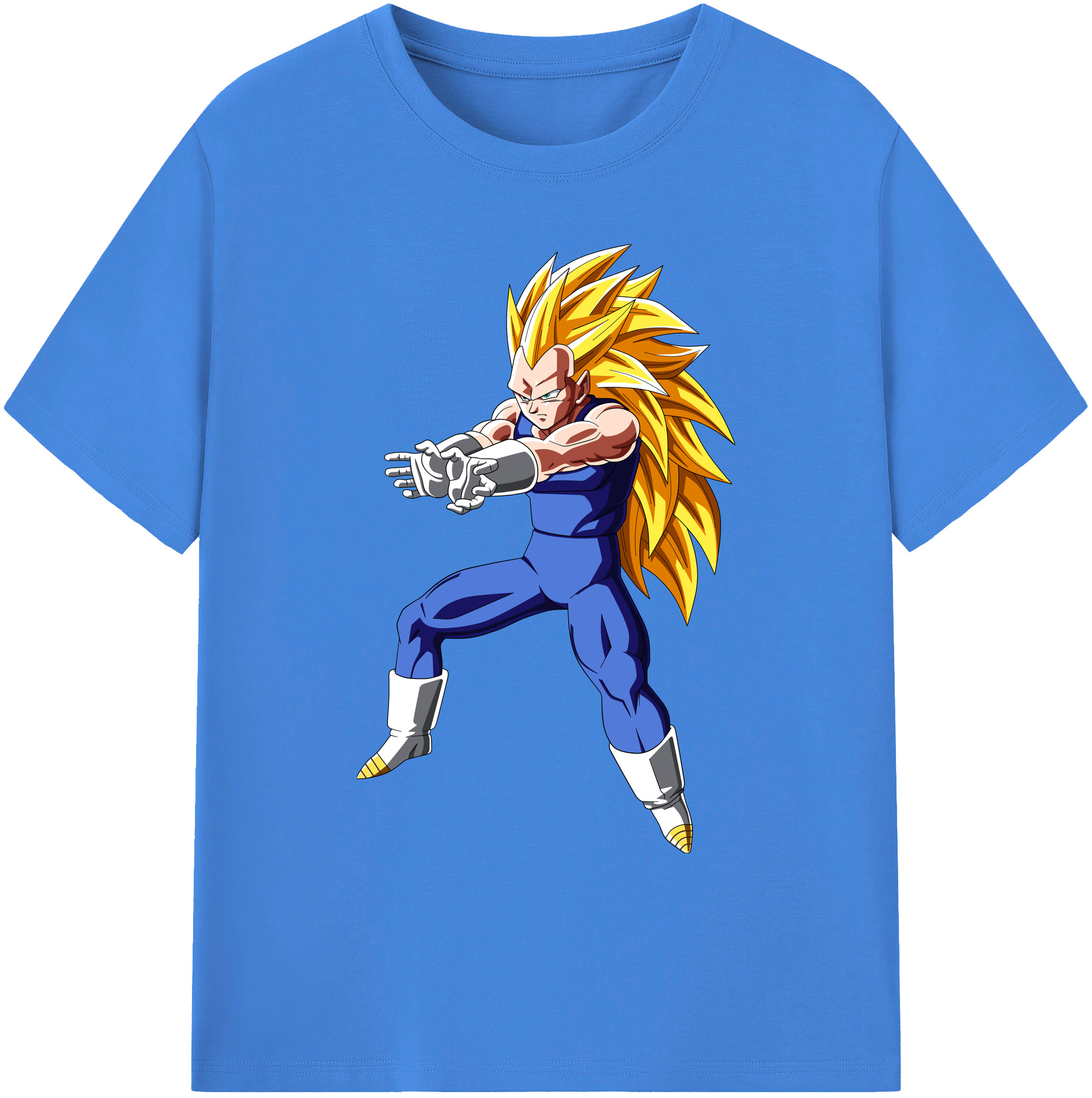 （画像用） ドラゴンボール ベジータ四世（Bejīta Yonsei）DRAGON BALL Vegeta IV 綿100％ メンズ半袖Tシャツ｜肌触りやわらか＆通気性