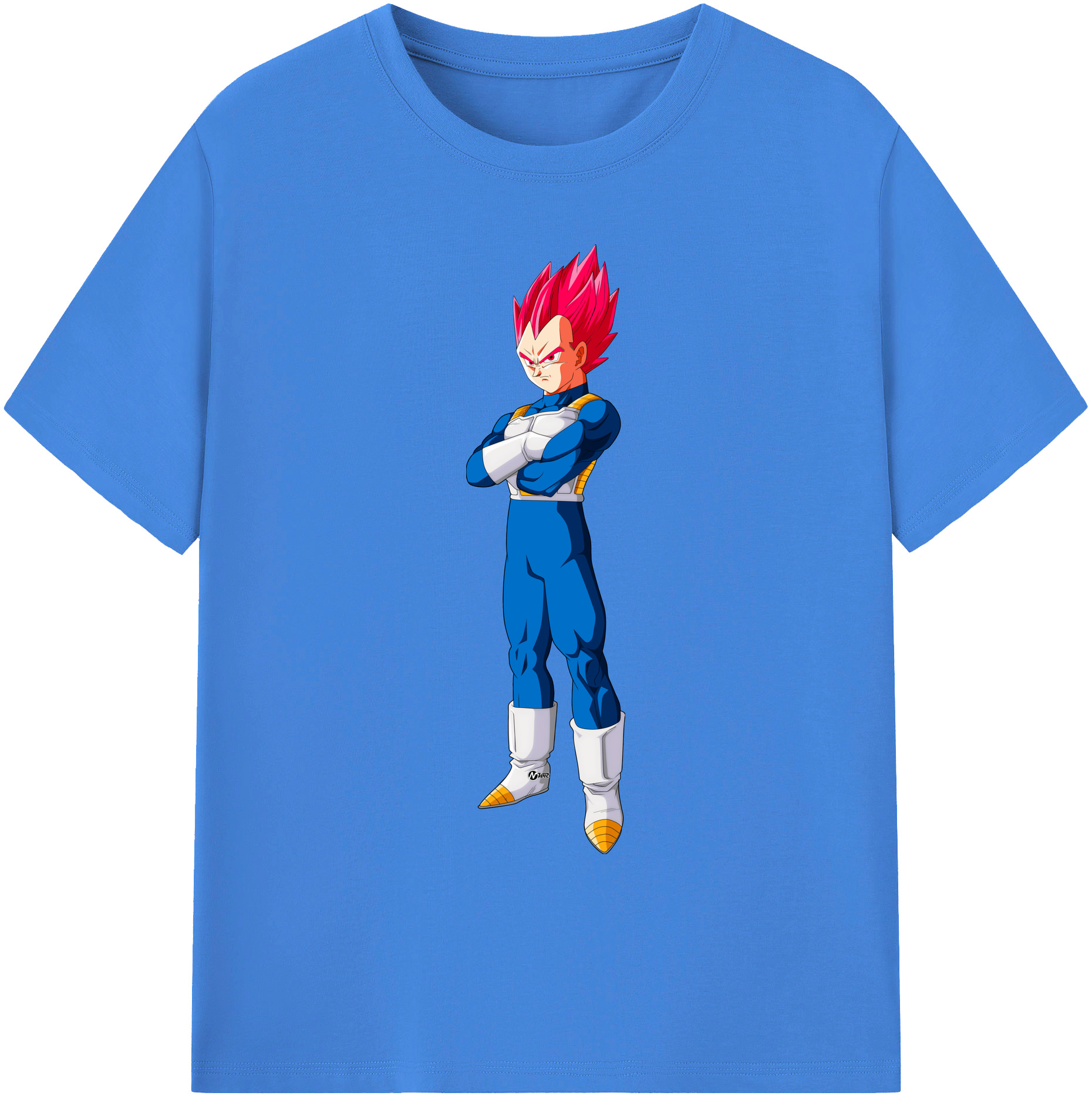 （画像用） ドラゴンボール ベジータ四世（Bejīta Yonsei）DRAGON BALL Vegeta IV 綿100％ メンズ半袖Tシャツ｜肌触りやわらか＆通気性