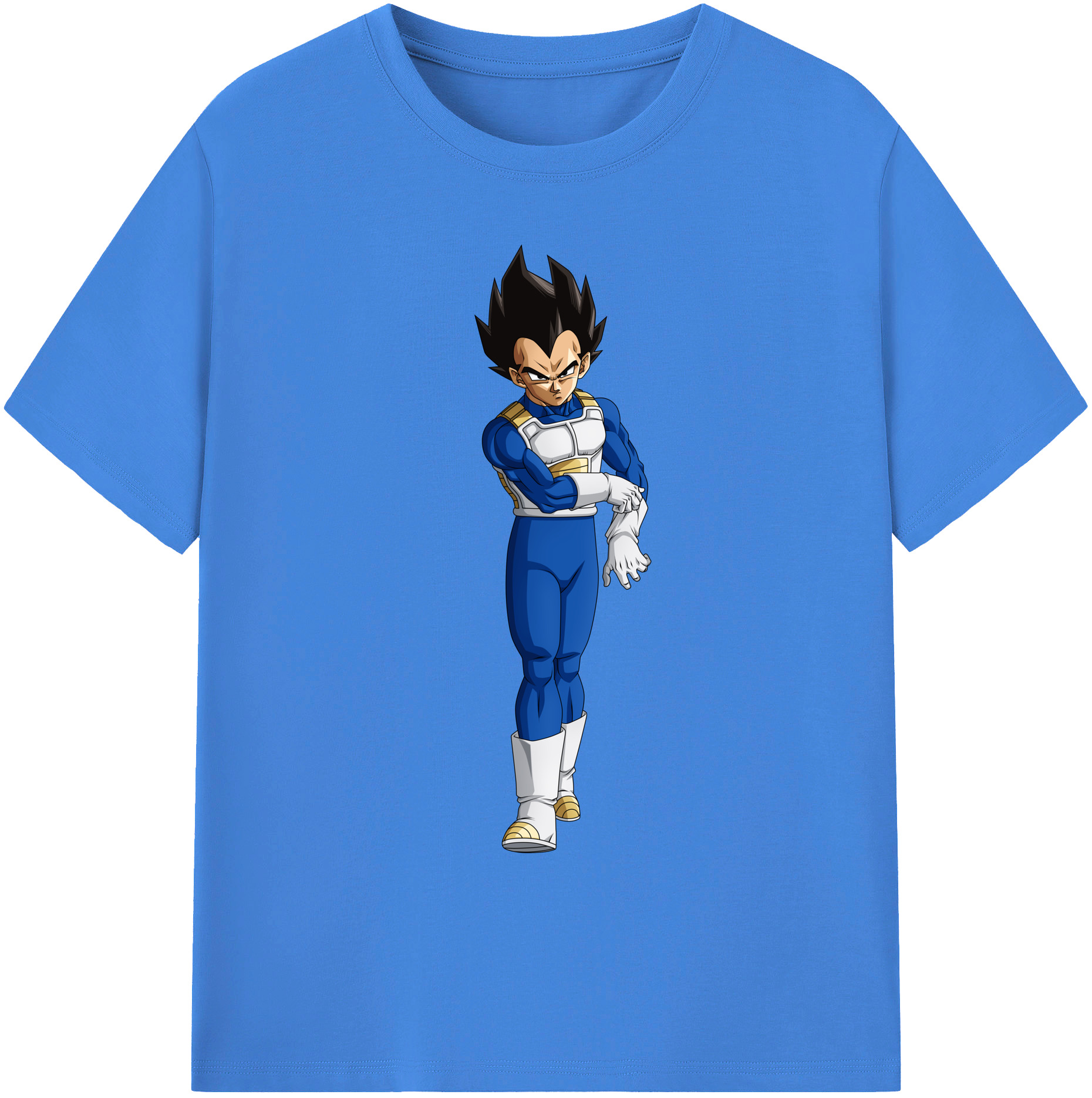 （画像用） ドラゴンボール ベジータ四世（Bejīta Yonsei）DRAGON BALL Vegeta IV 綿100％ メンズ半袖Tシャツ｜肌触りやわらか＆通気性