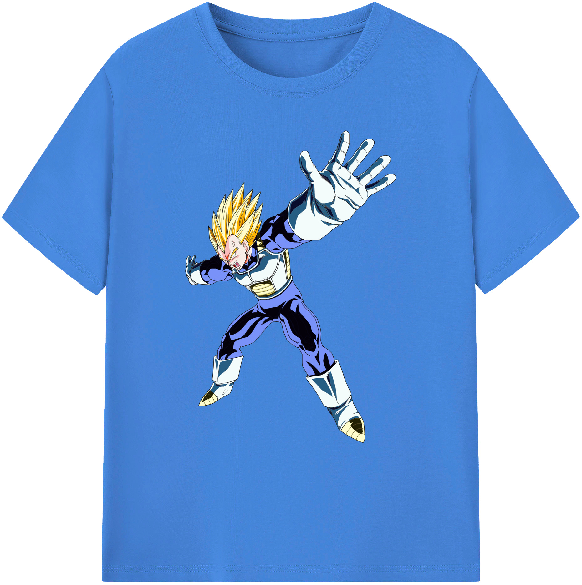 （画像用） ドラゴンボール ベジータ四世（Bejīta Yonsei）DRAGON BALL Vegeta IV 綿100％ メンズ半袖Tシャツ｜肌触りやわらか＆通気性