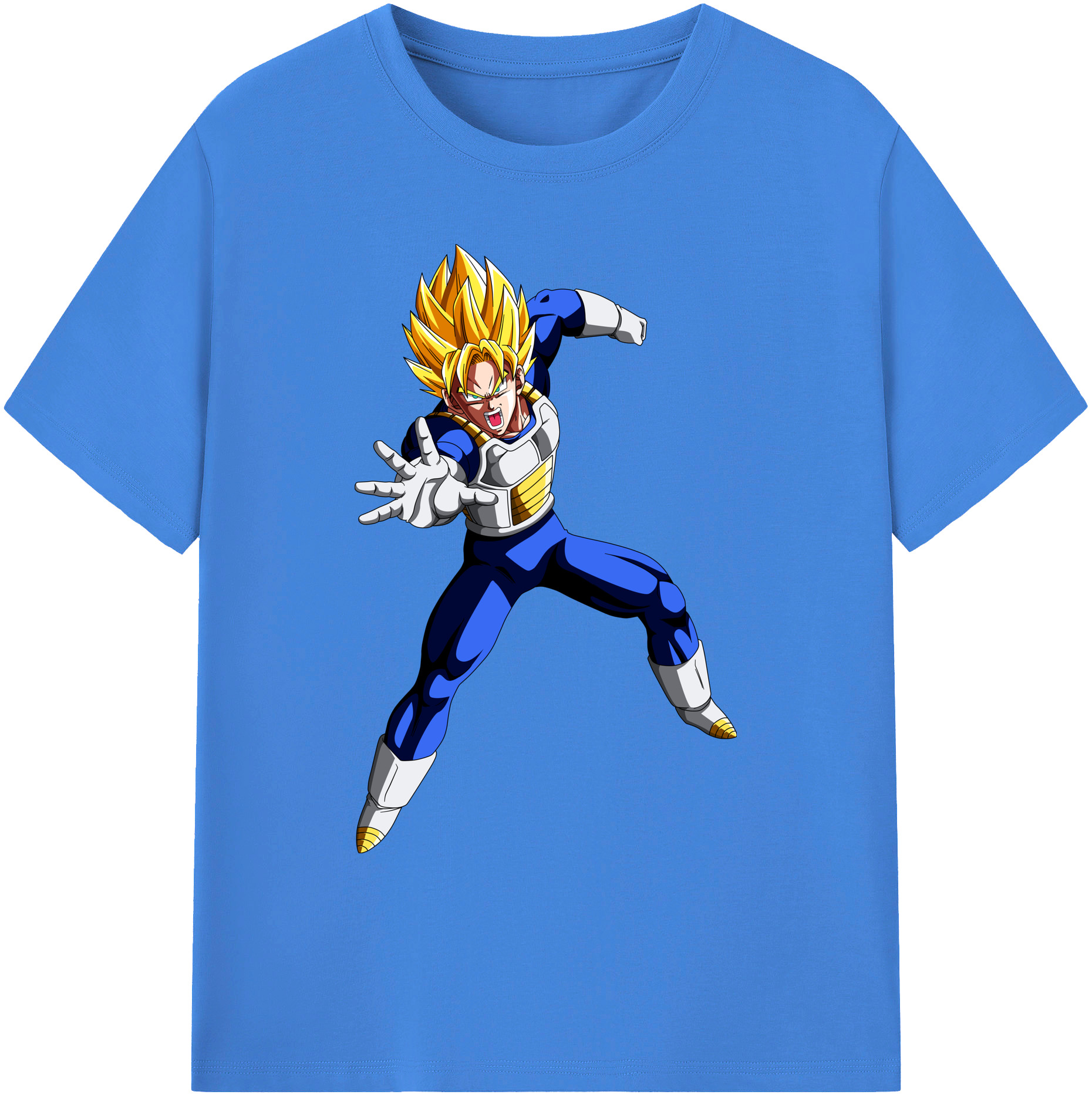 （画像用） ドラゴンボール ベジータ四世（Bejīta Yonsei）DRAGON BALL Vegeta IV 綿100％ メンズ半袖Tシャツ｜肌触りやわらか＆通気性