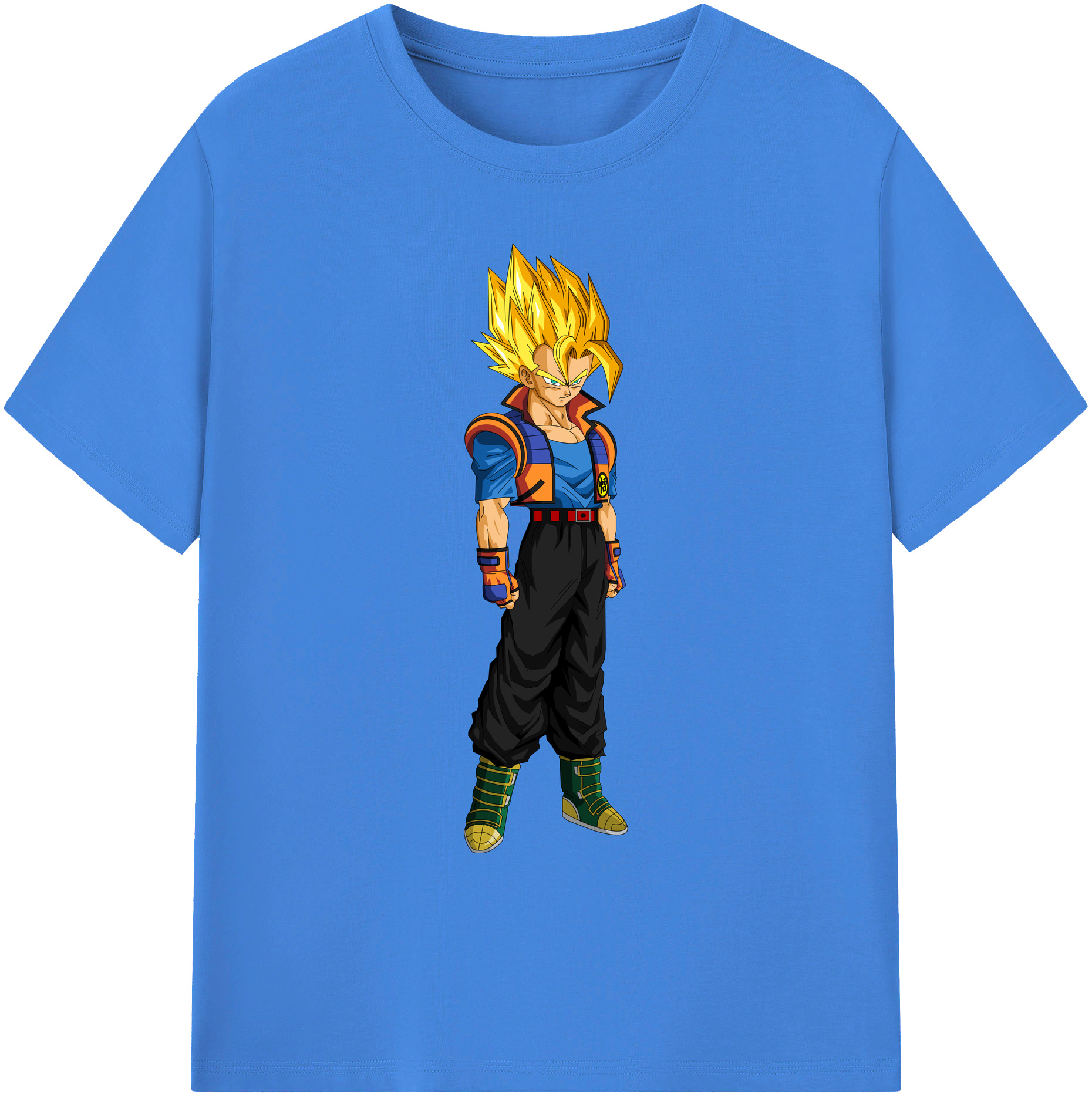 （画像用） ドラゴンボール ベジータ四世（Bejīta Yonsei）DRAGON BALL Vegeta IV 綿100％ メンズ半袖Tシャツ｜肌触りやわらか＆通気性