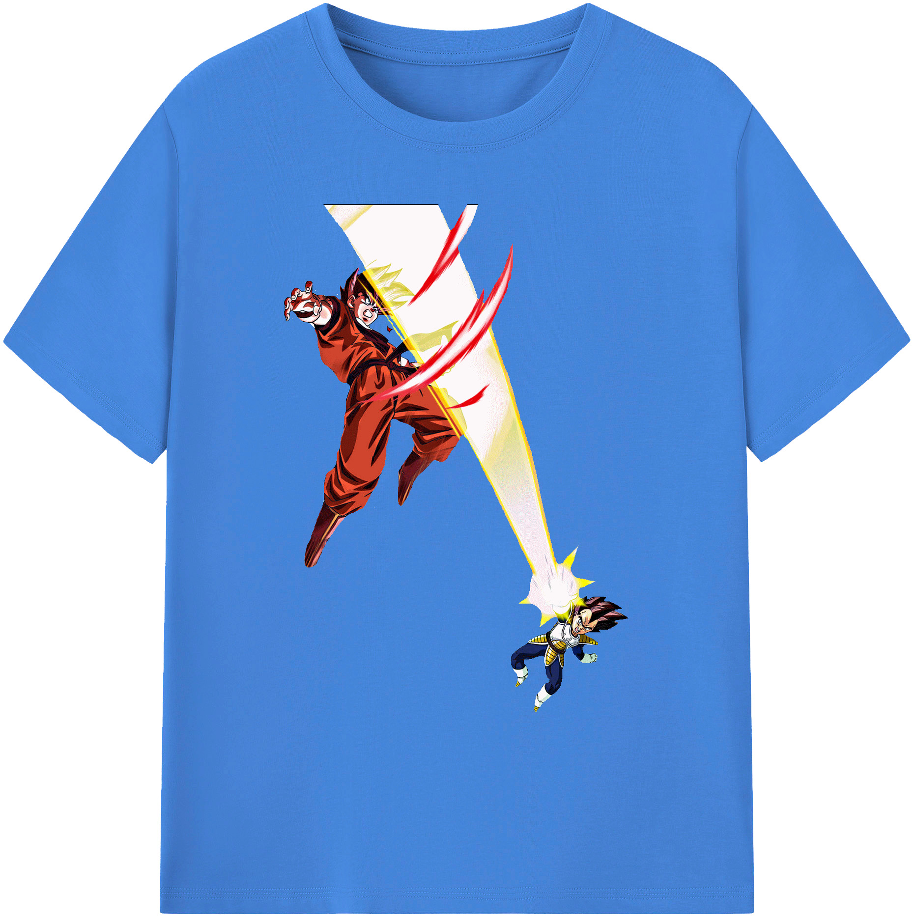 （画像用） ドラゴンボール ベジータ四世（Bejīta Yonsei）DRAGON BALL Vegeta IV 綿100％ メンズ半袖Tシャツ｜肌触りやわらか＆通気性