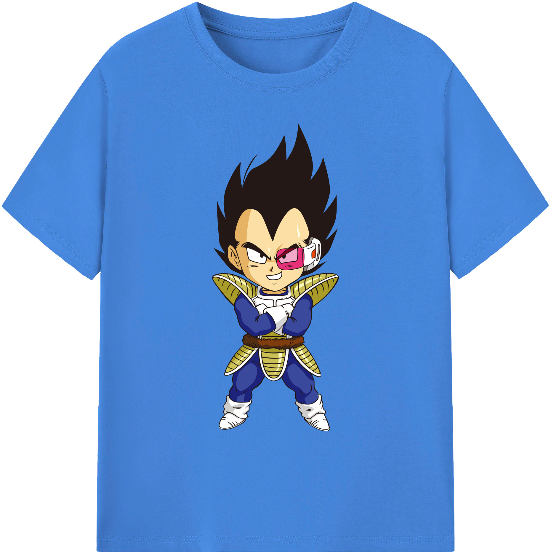 （画像用） ドラゴンボール ベジータ四世（Bejīta Yonsei）DRAGON BALL Vegeta IV 綿100％ メンズ半袖Tシャツ｜肌触りやわらか＆通気性