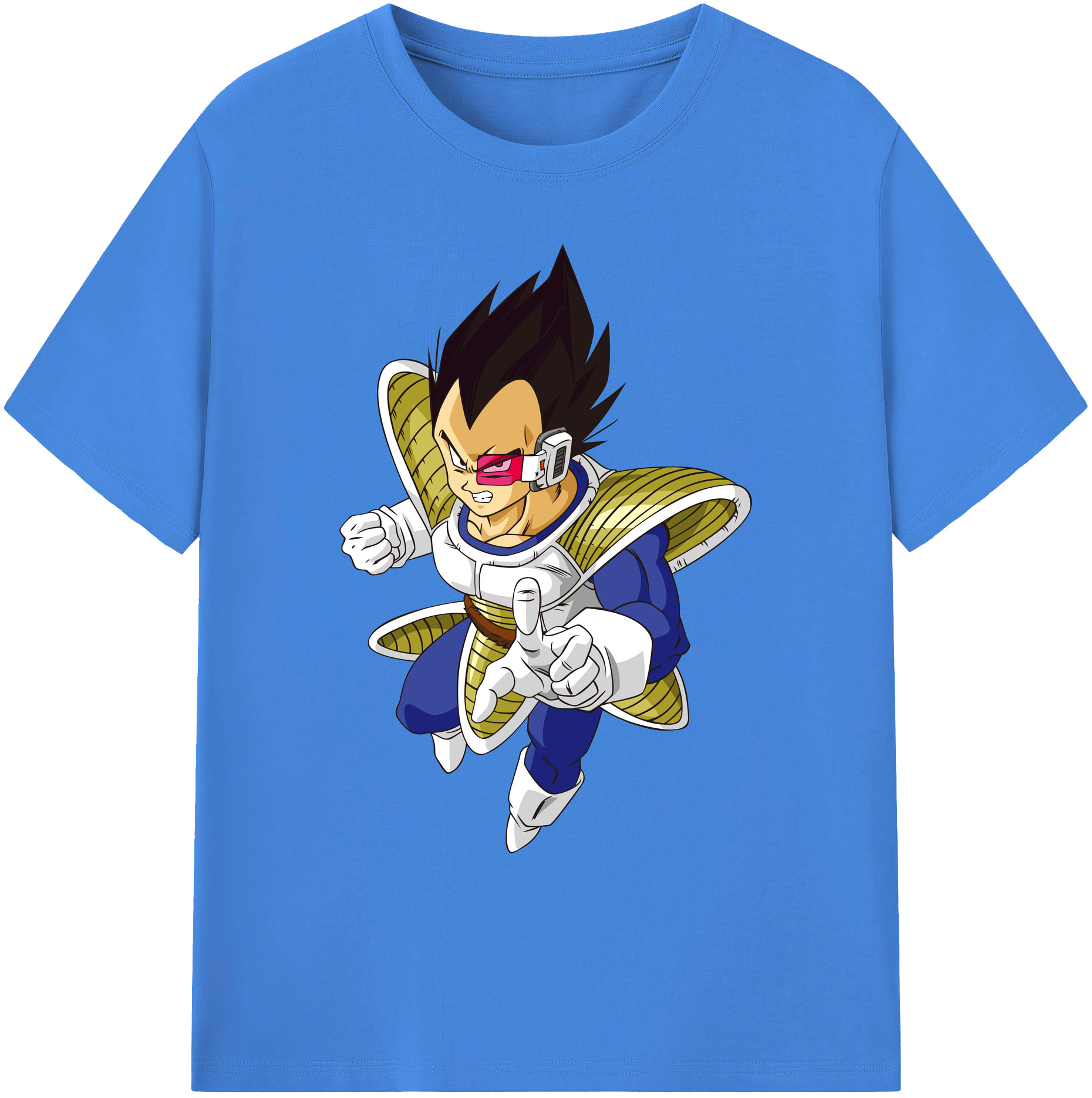 （画像用） ドラゴンボール ベジータ四世（Bejīta Yonsei）DRAGON BALL Vegeta IV 綿100％ メンズ半袖Tシャツ｜肌触りやわらか＆通気性