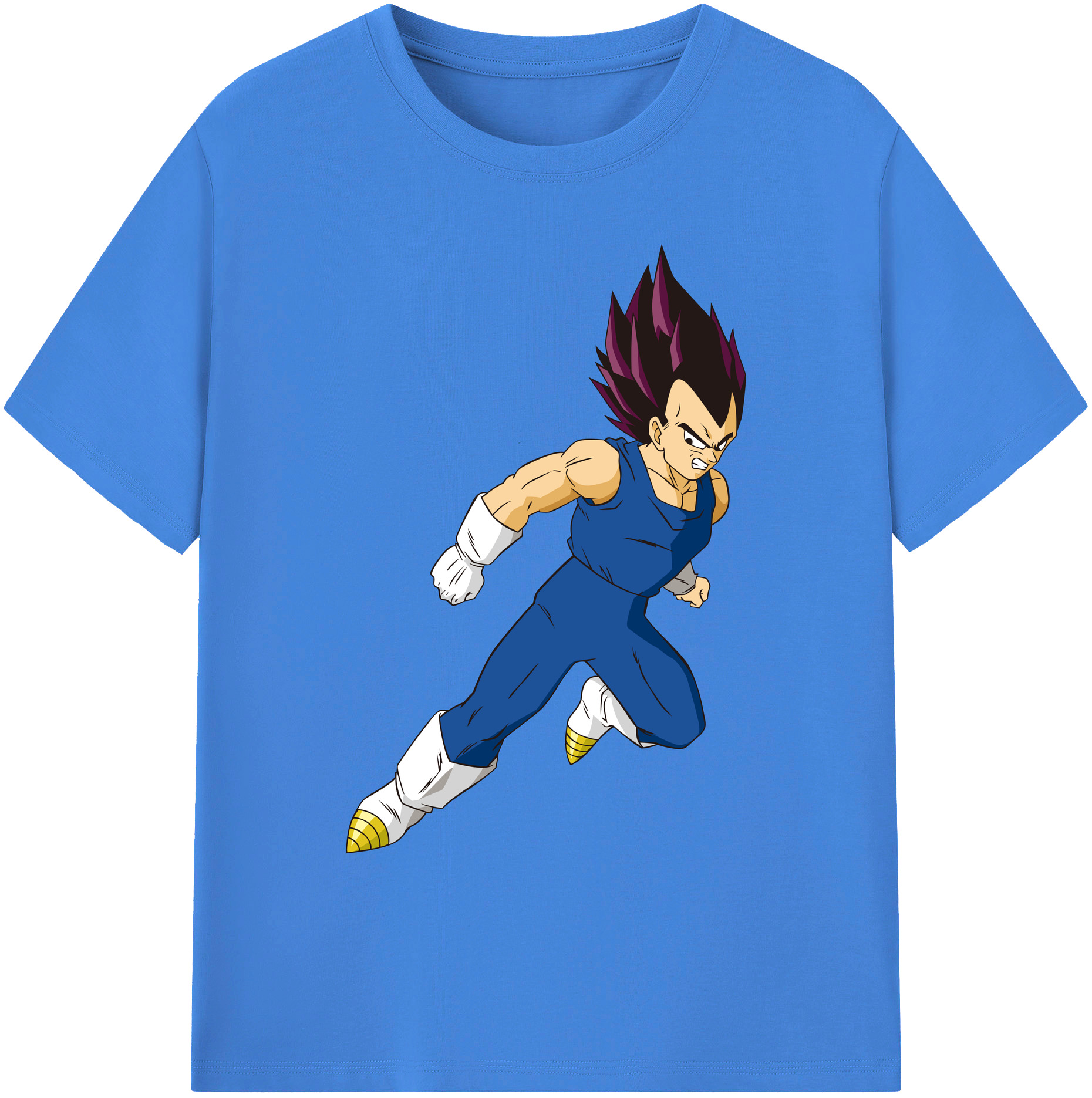 （画像用） ドラゴンボール ベジータ四世（Bejīta Yonsei）DRAGON BALL Vegeta IV 綿100％ メンズ半袖Tシャツ｜肌触りやわらか＆通気性