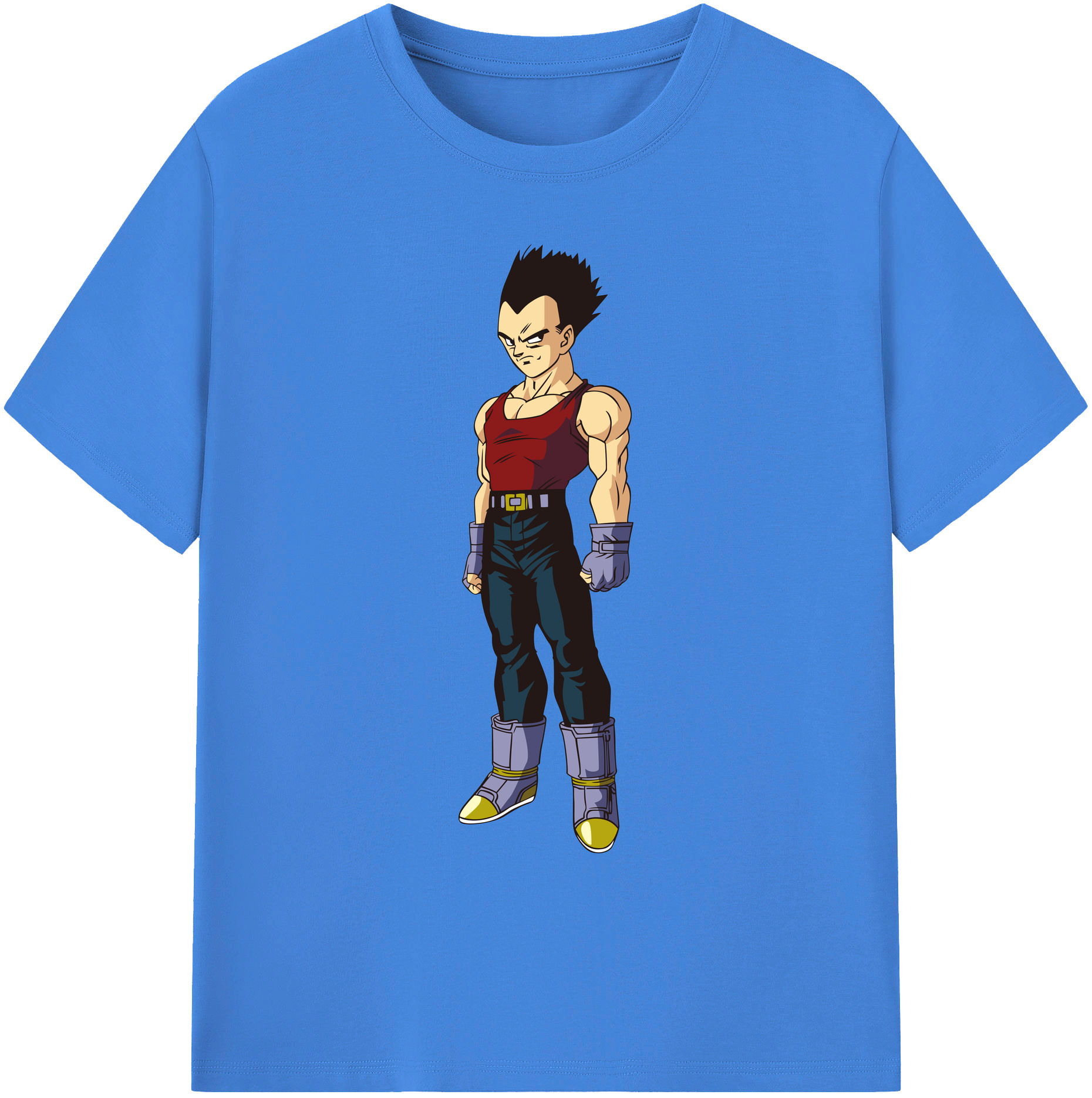 （画像用） ドラゴンボール ベジータ四世（Bejīta Yonsei）DRAGON BALL Vegeta IV 綿100％ メンズ半袖Tシャツ｜肌触りやわらか＆通気性