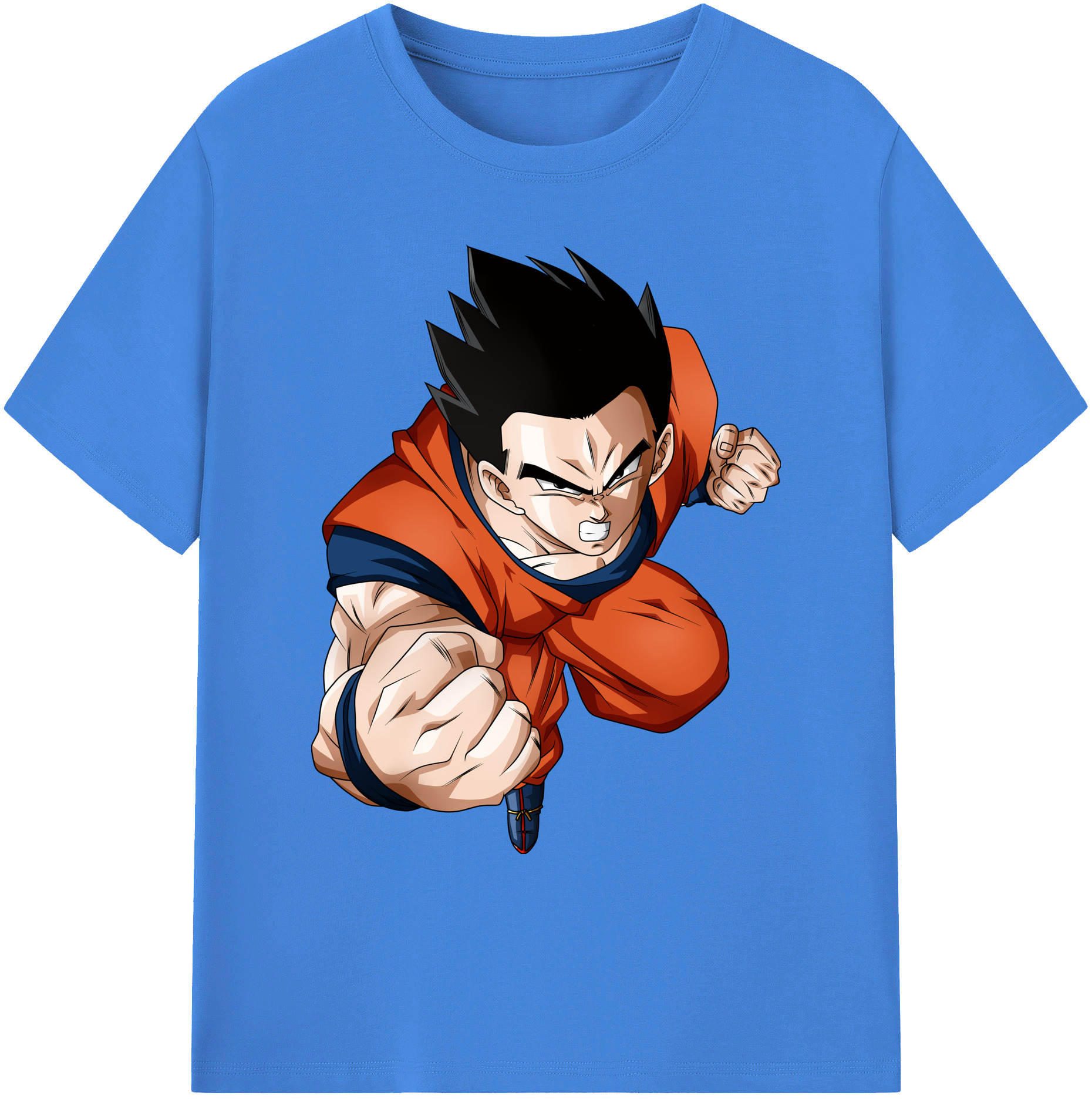 （画像用） ドラゴンボール 孫 悟飯（そんごはん）DRAGON BALL Son Gohan 綿100％ メンズ半袖Tシャツ｜肌触りやわらか＆通気性