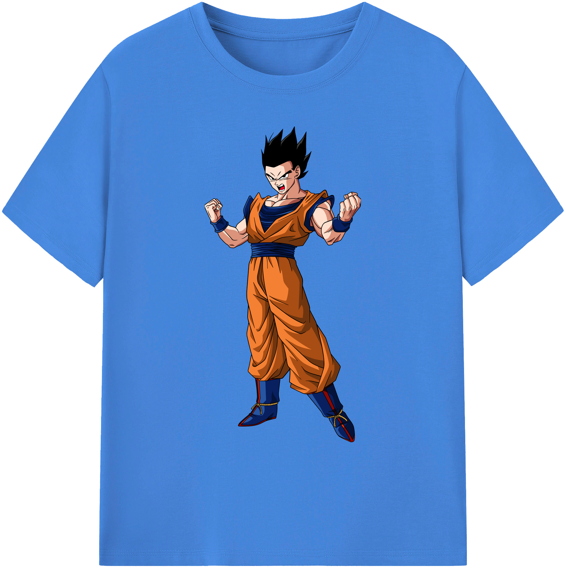 （画像用） ドラゴンボール 孫 悟飯（そんごはん）DRAGON BALL Son Gohan 綿100％ メンズ半袖Tシャツ｜肌触りやわらか＆通気性
