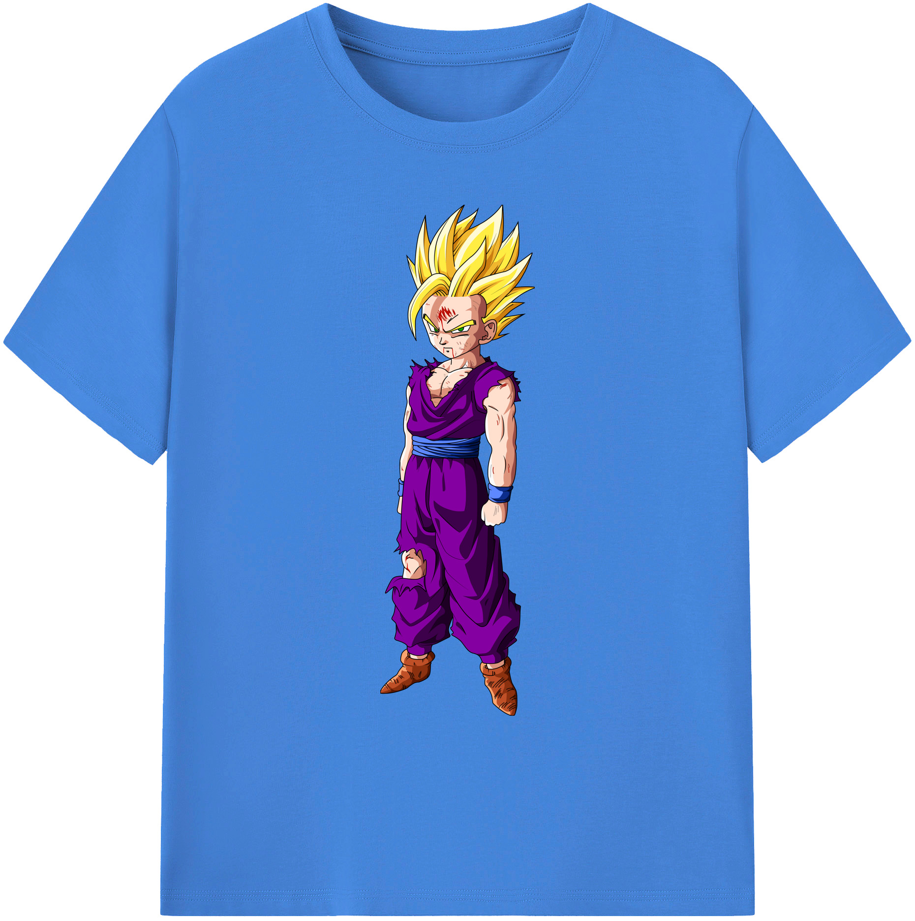 （画像用） ドラゴンボール 孫 悟飯（そんごはん）DRAGON BALL Son Gohan 綿100％ メンズ半袖Tシャツ｜肌触りやわらか＆通気性