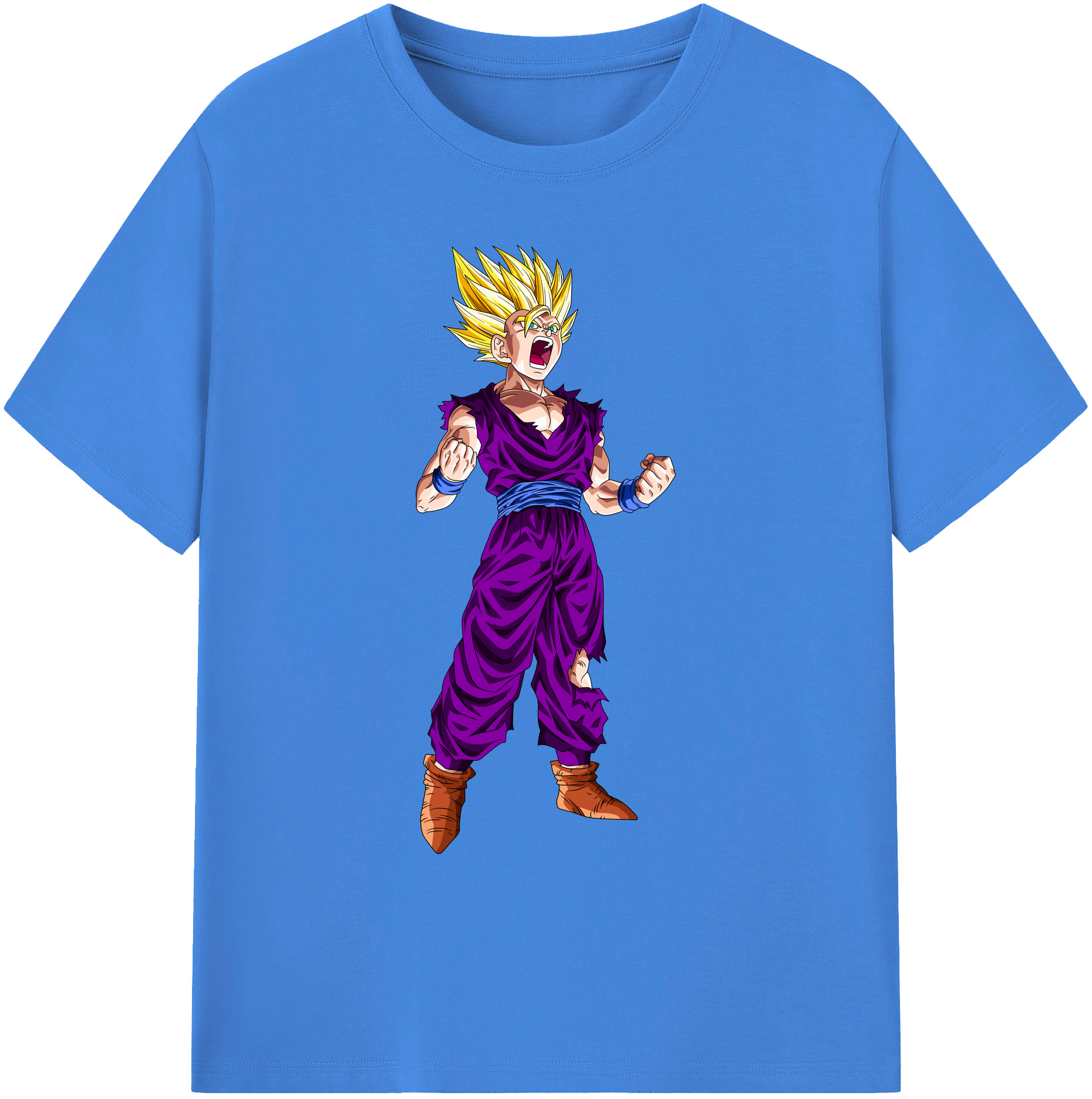 （画像用） ドラゴンボール 孫 悟飯（そんごはん）DRAGON BALL Son Gohan 綿100％ メンズ半袖Tシャツ｜肌触りやわらか＆通気性