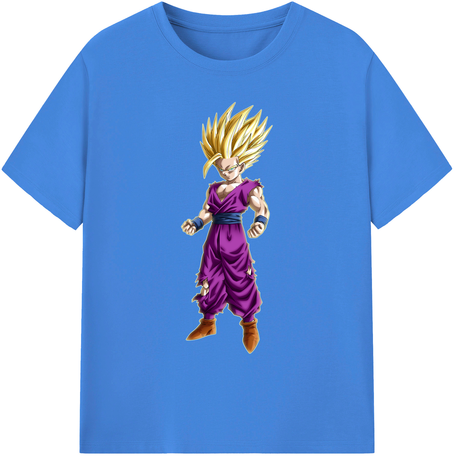 （画像用） ドラゴンボール 孫 悟飯（そんごはん）DRAGON BALL Son Gohan 綿100％ メンズ半袖Tシャツ｜肌触りやわらか＆通気性
