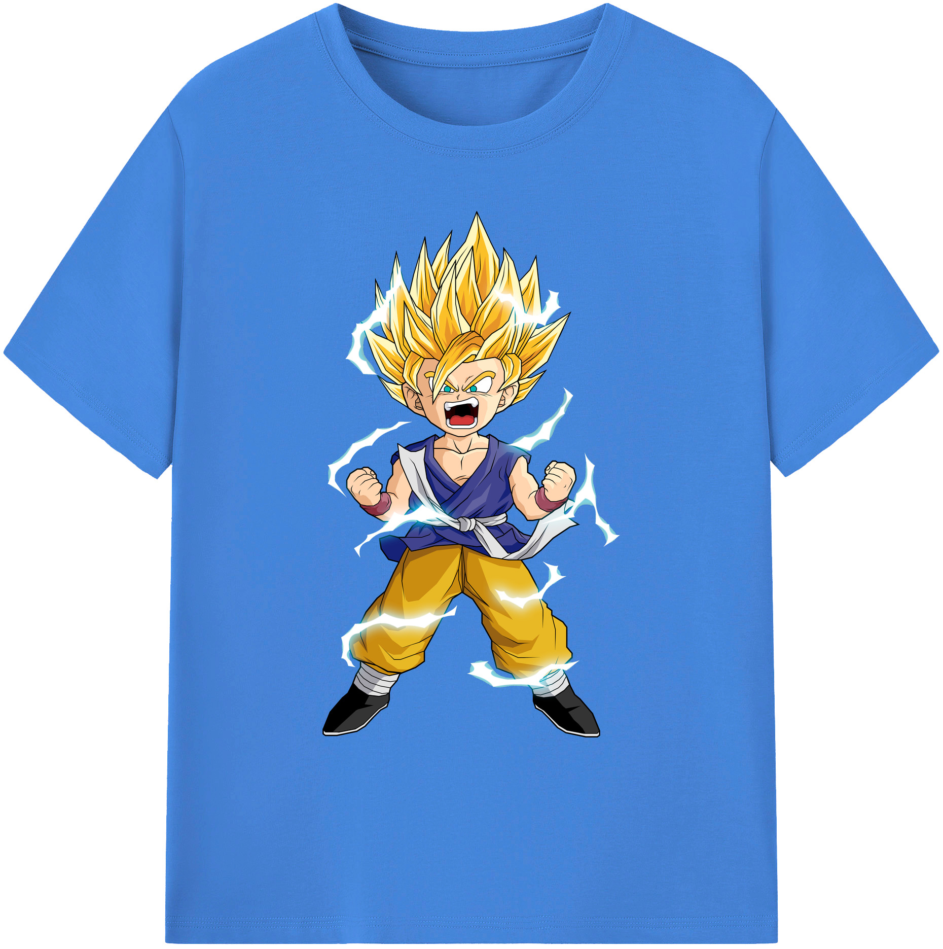（画像用） ドラゴンボール 孫 悟飯（そんごはん）DRAGON BALL Son Gohan 綿100％ メンズ半袖Tシャツ｜肌触りやわらか＆通気性