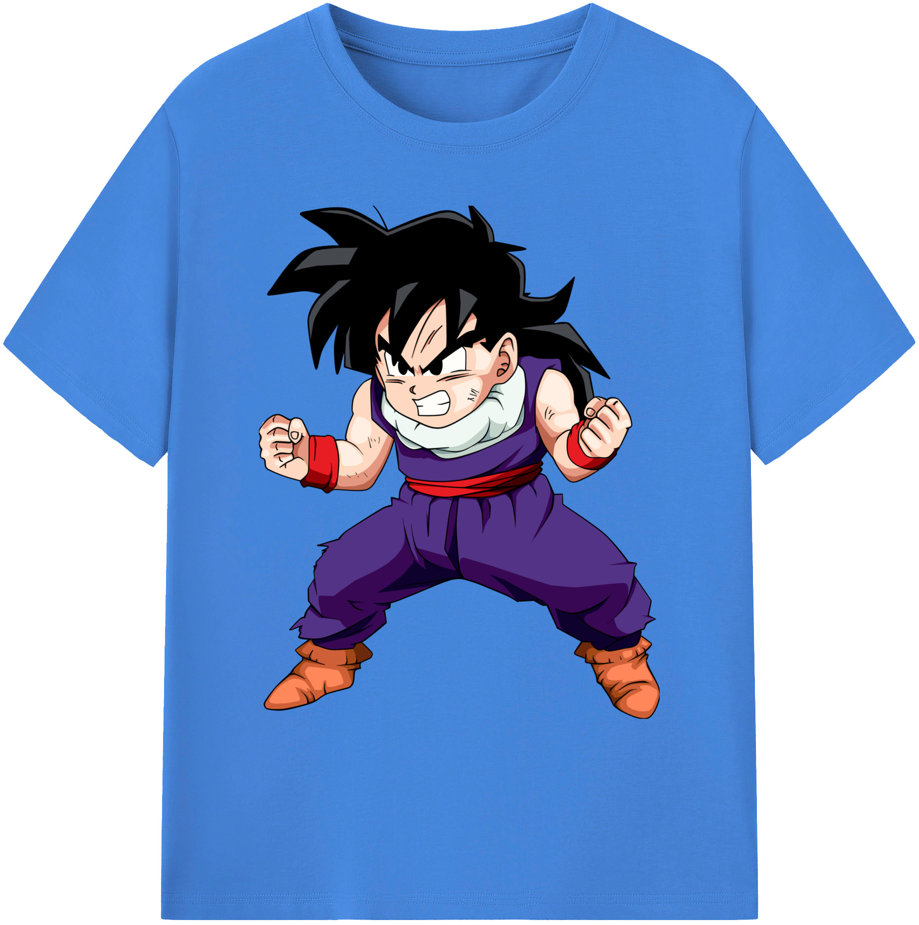 （画像用） ドラゴンボール 孫 悟飯（そんごはん）DRAGON BALL Son Gohan 綿100％ メンズ半袖Tシャツ｜肌触りやわらか＆通気性