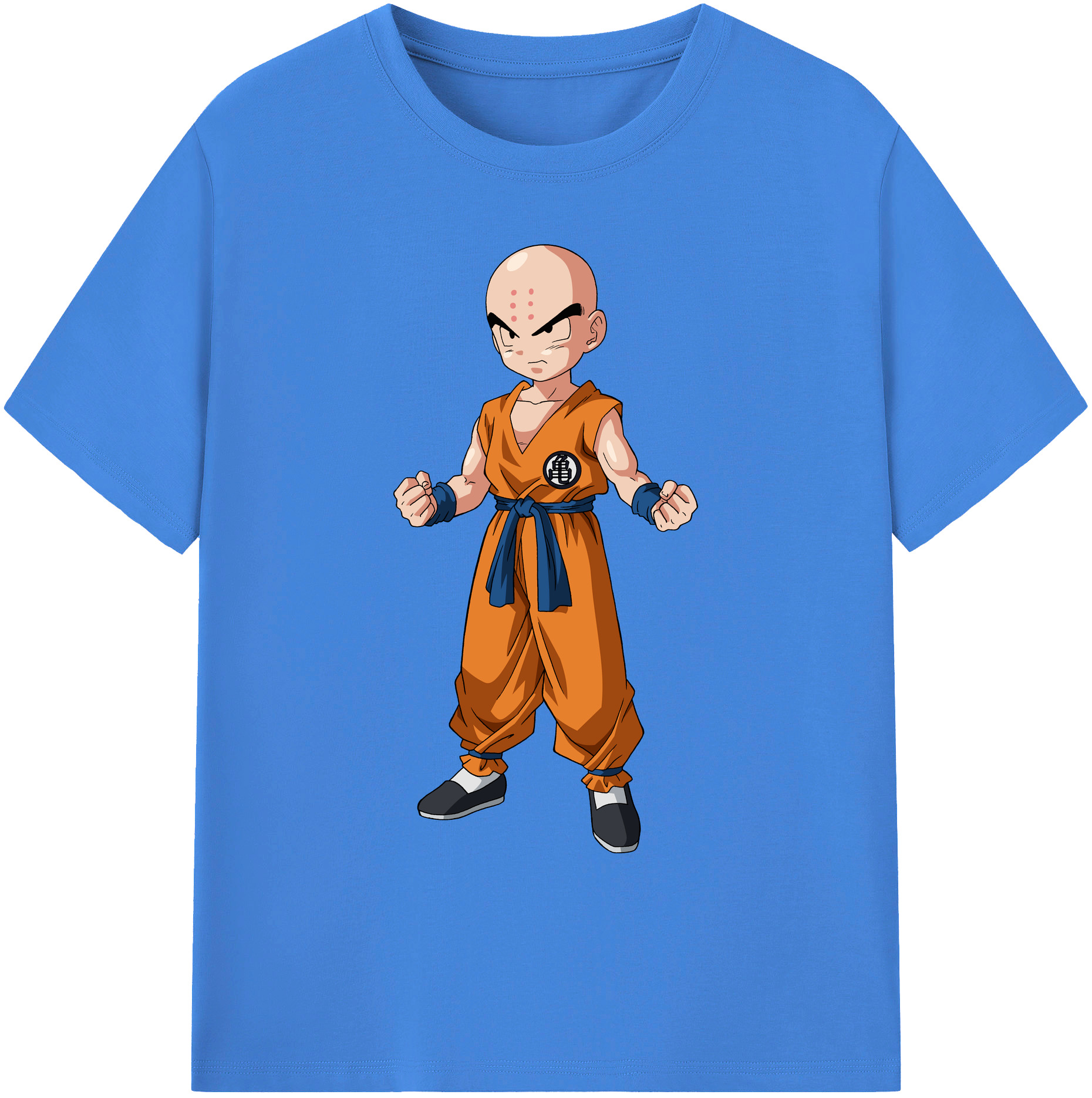 （画像用） ドラゴンボール クリリン DRAGON BALL krillin 綿100％ メンズ半袖Tシャツ｜肌触りやわらか＆通気性